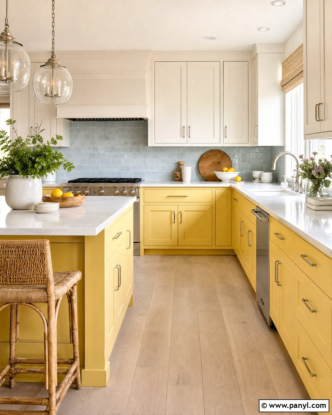 Coastal Butter Yellow Kitchen - 20 butter yellow kitchen ideas