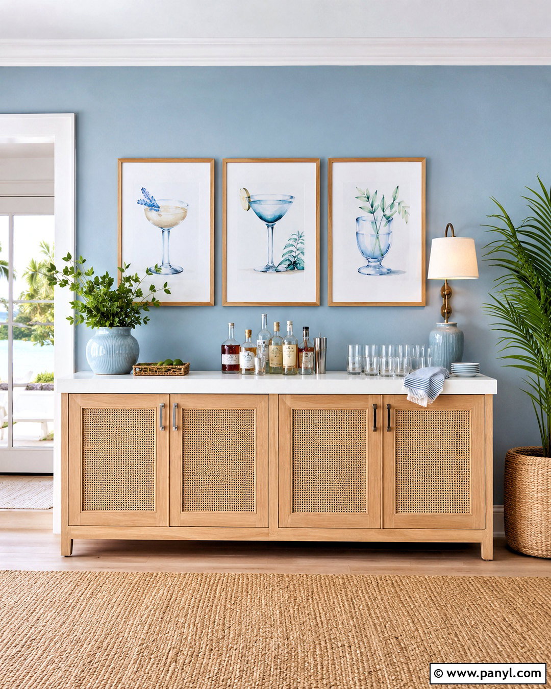 Coastal Cocktail Wall - 20 cocktail wall ideas