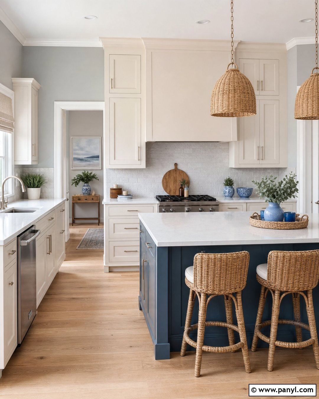 Coastal Cream Kitchen With Light Grey Walls - 20 Cream Kitchen With Grey Walls
