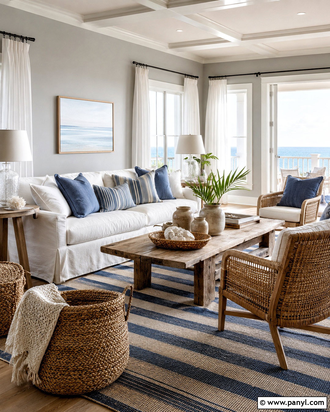 Coastal Decor With Grey Walls - 20 What Goes With Grey Walls