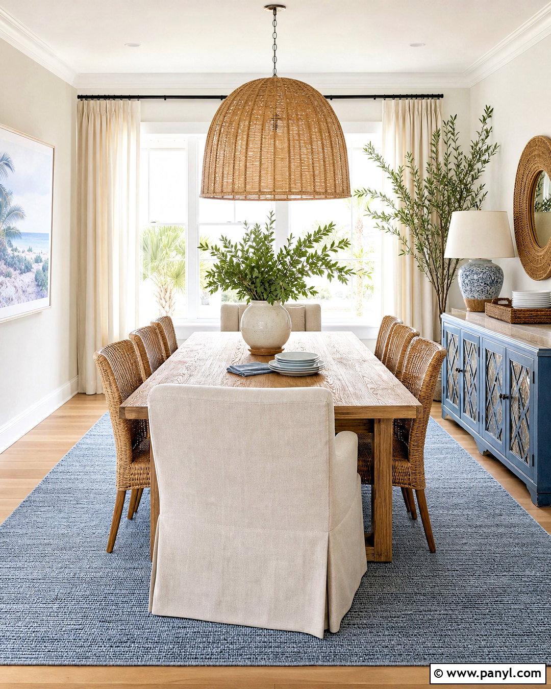 Coastal Dining Room - 20 beach interior design coastal style ideas