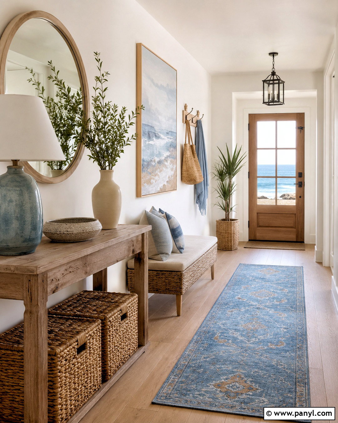 Coastal Entryway - 20 coastal beach house interiors
