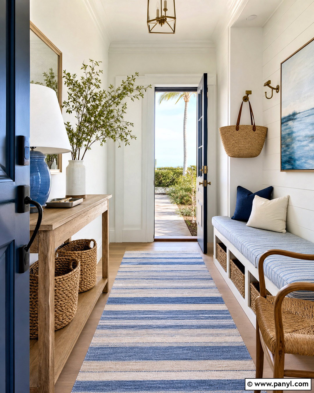 Coastal Entryway - 20 beach interior design coastal style ideas