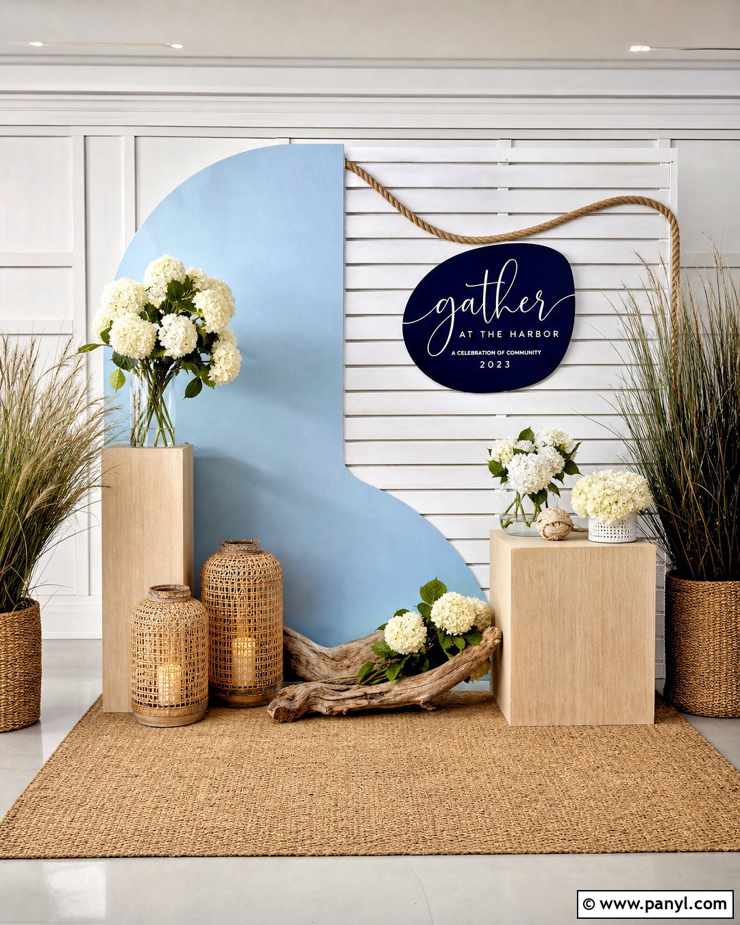 Coastal Event Photo Wall - 20 event photo wall ideas