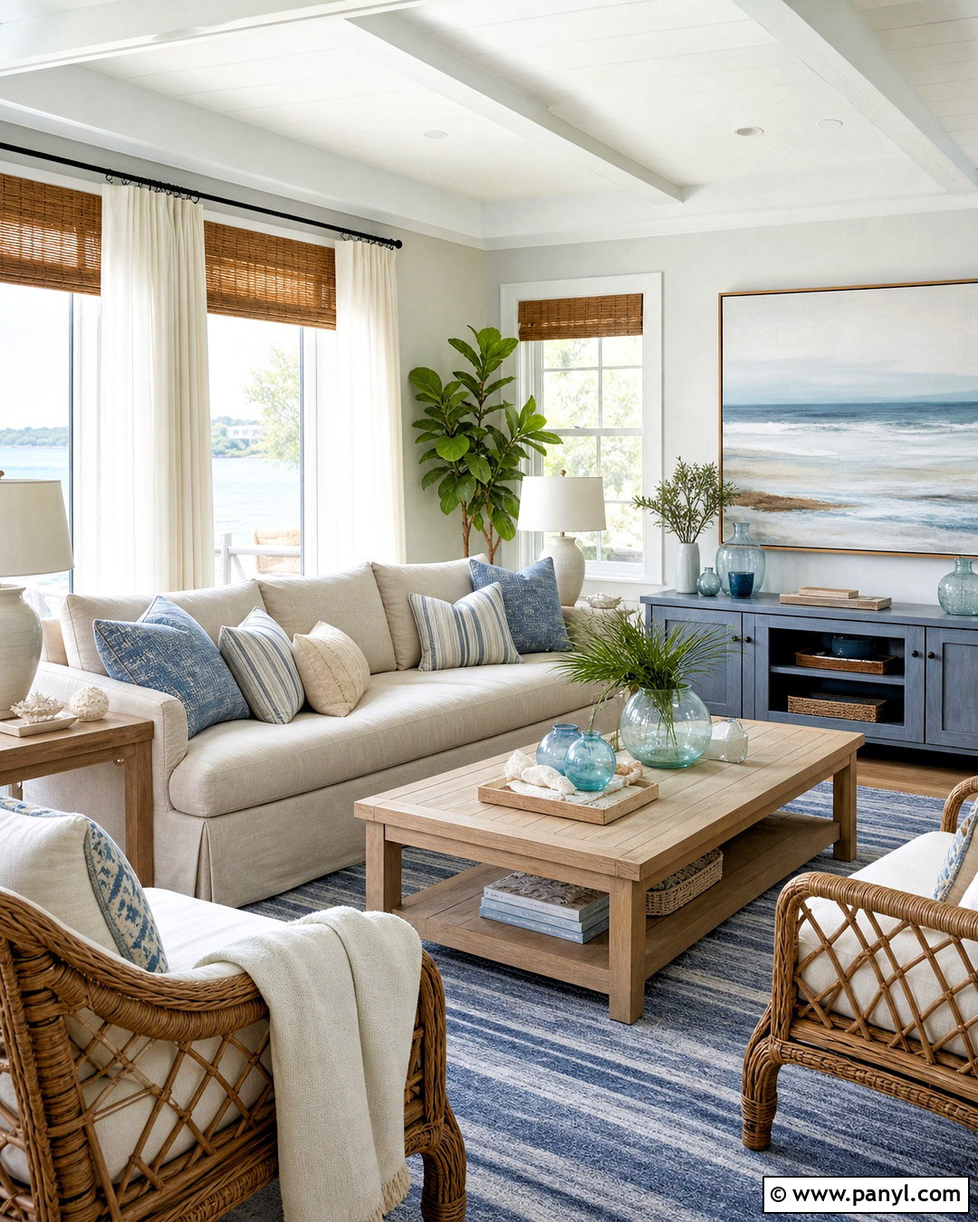 Coastal Family Room - 20 family room design ideas