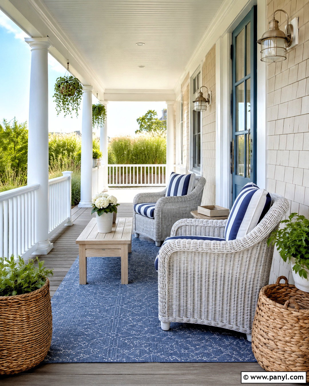 Coastal Front Porch - 20 cozy front porch ideas