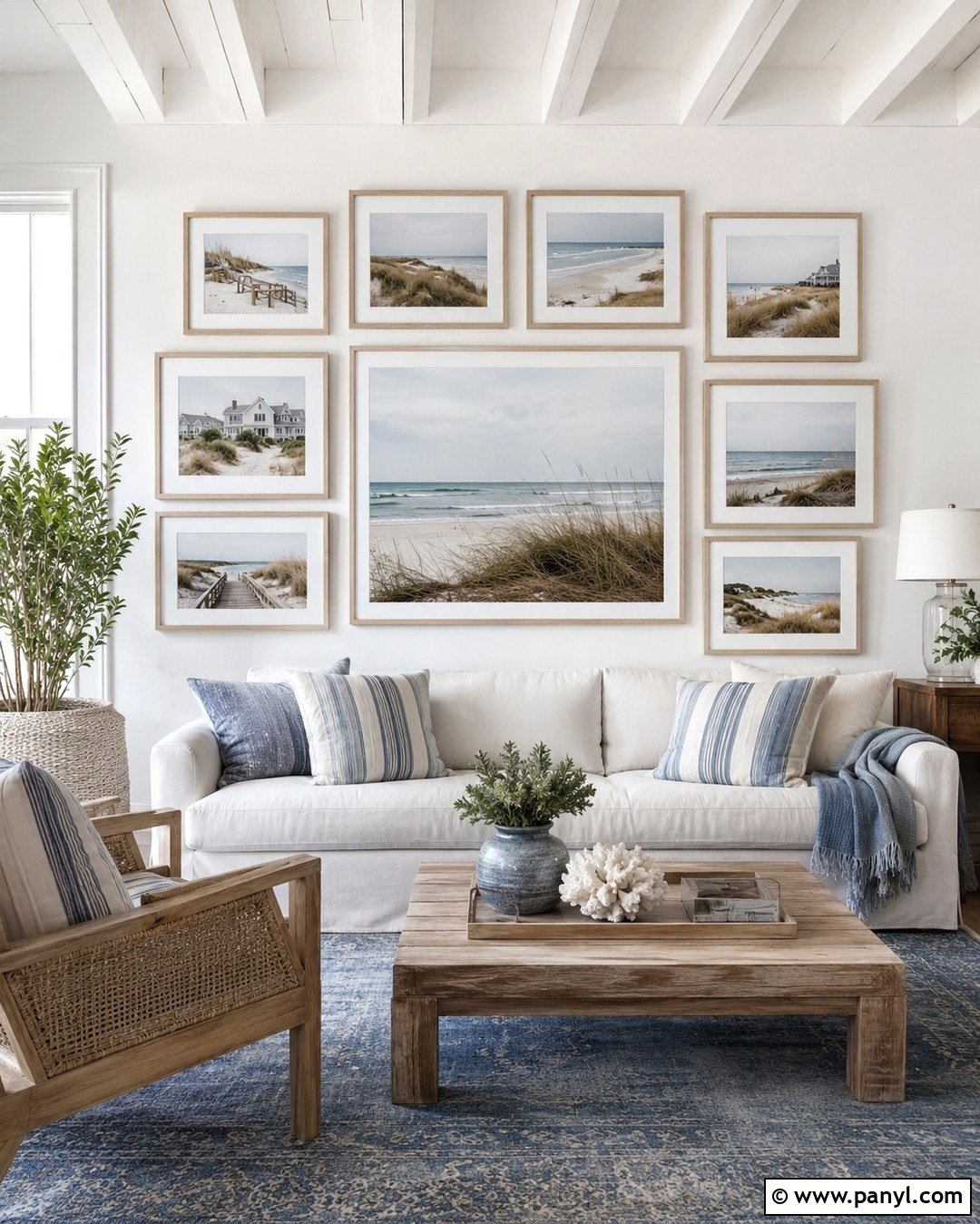 Coastal Gallery Wall Photos - 20 Gallery Wall Color Photos