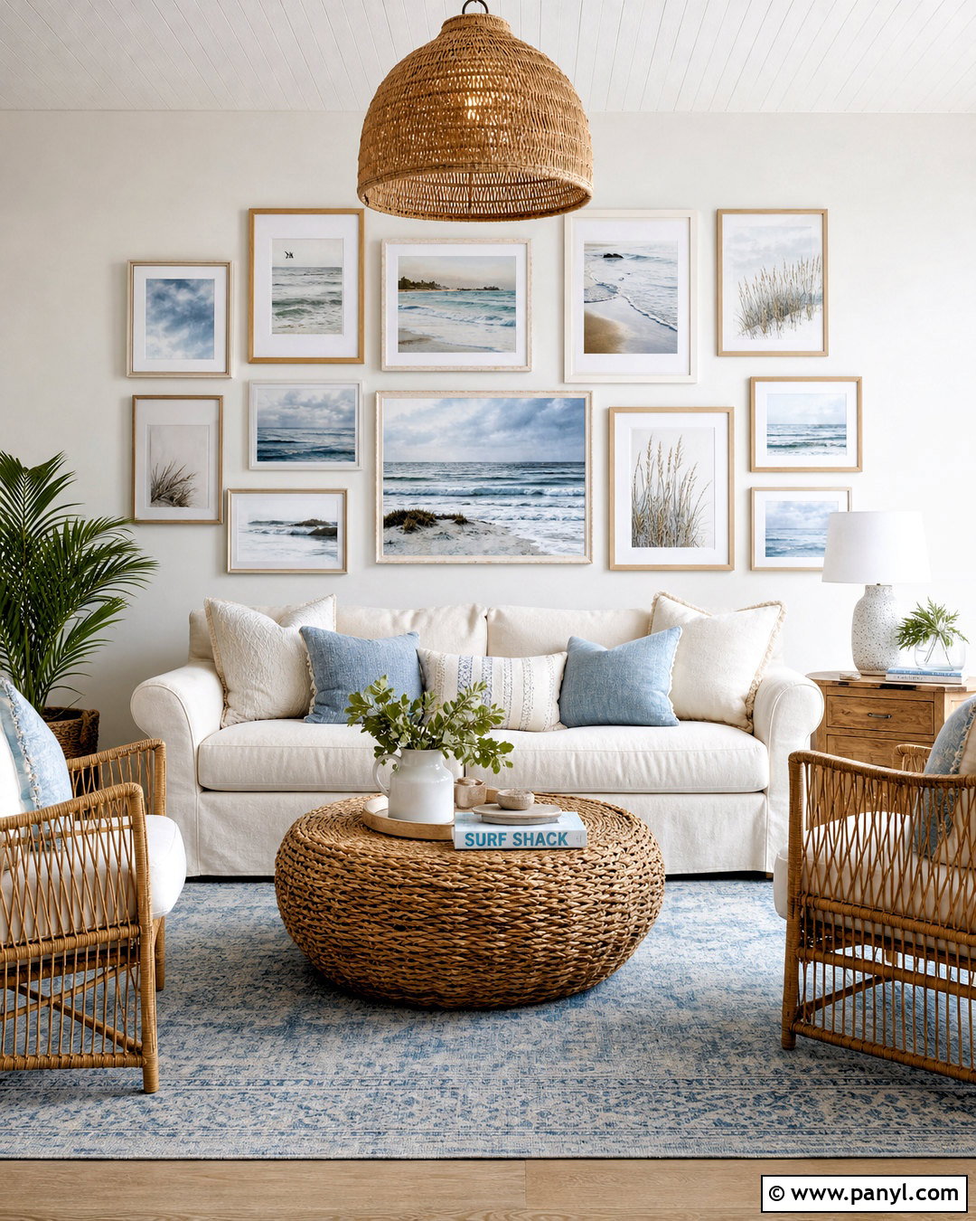 Coastal Gallery Wall - 20 gallery wall ideas