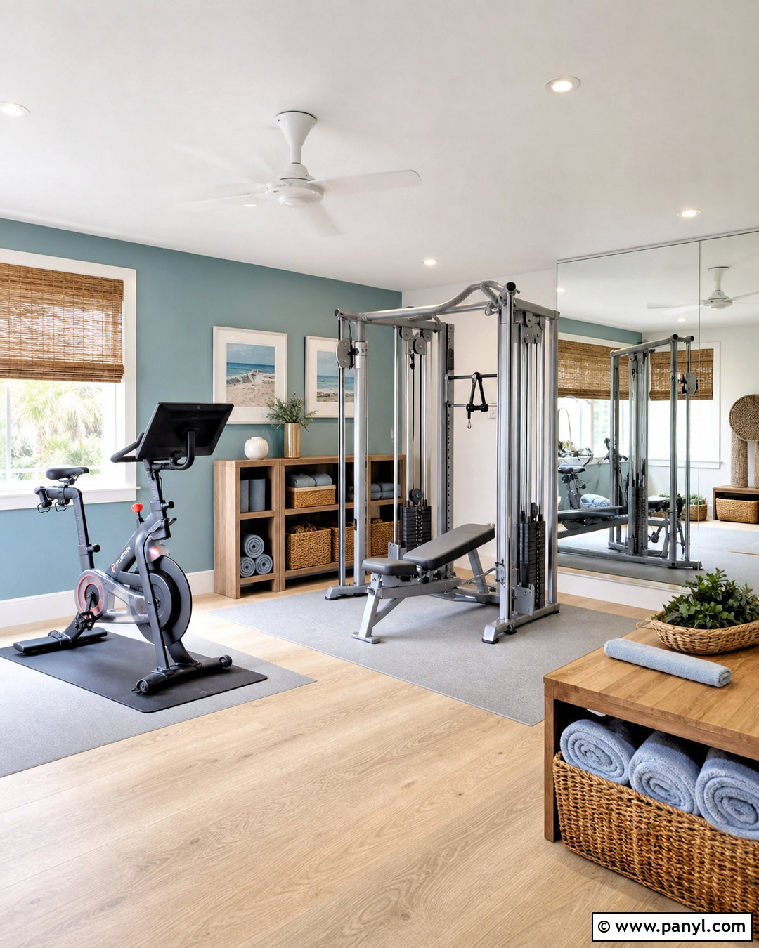 Coastal House Gym Room - 20 house gym room ideas