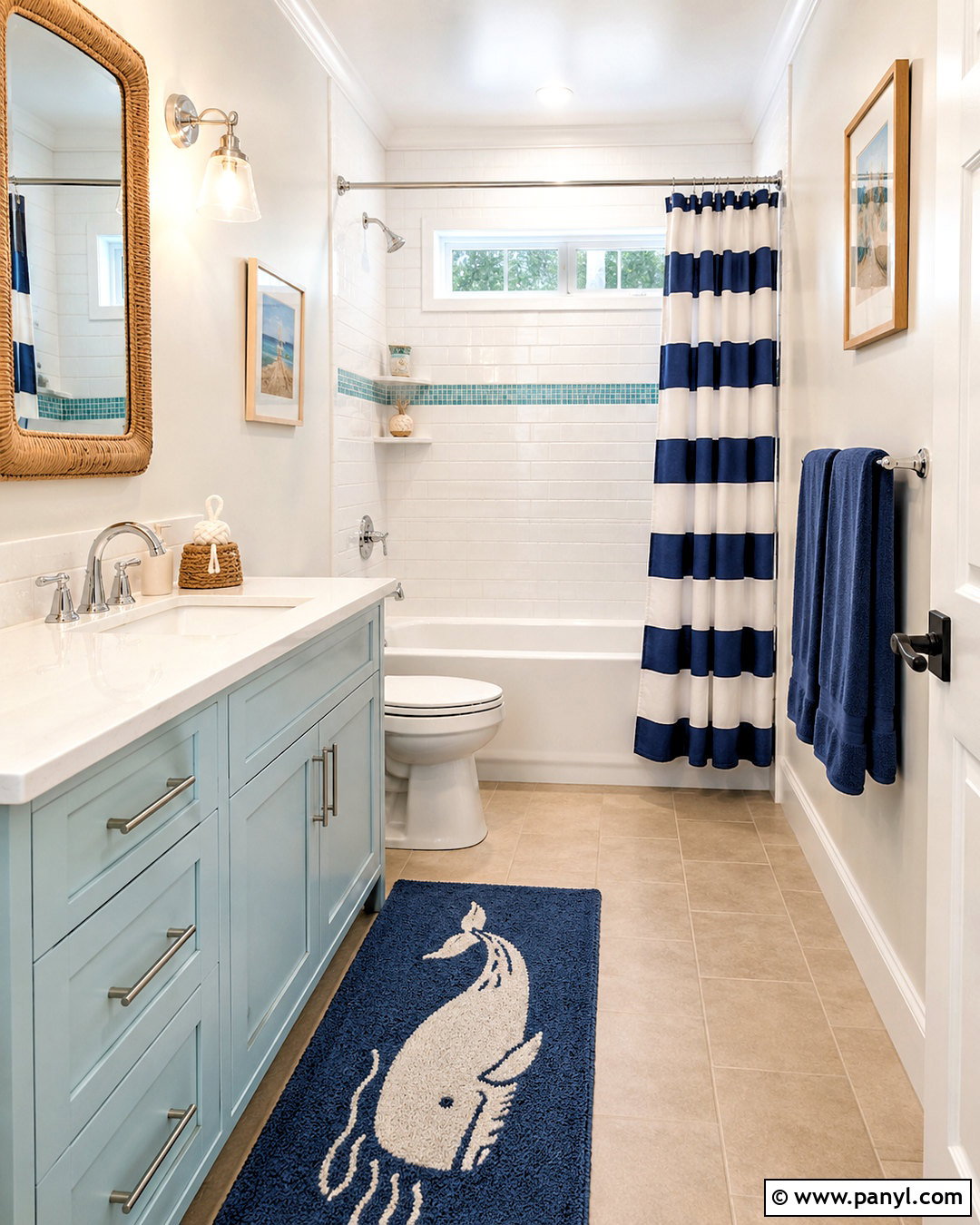 Coastal Kids Bathroom - 20 kids bathroom ideas