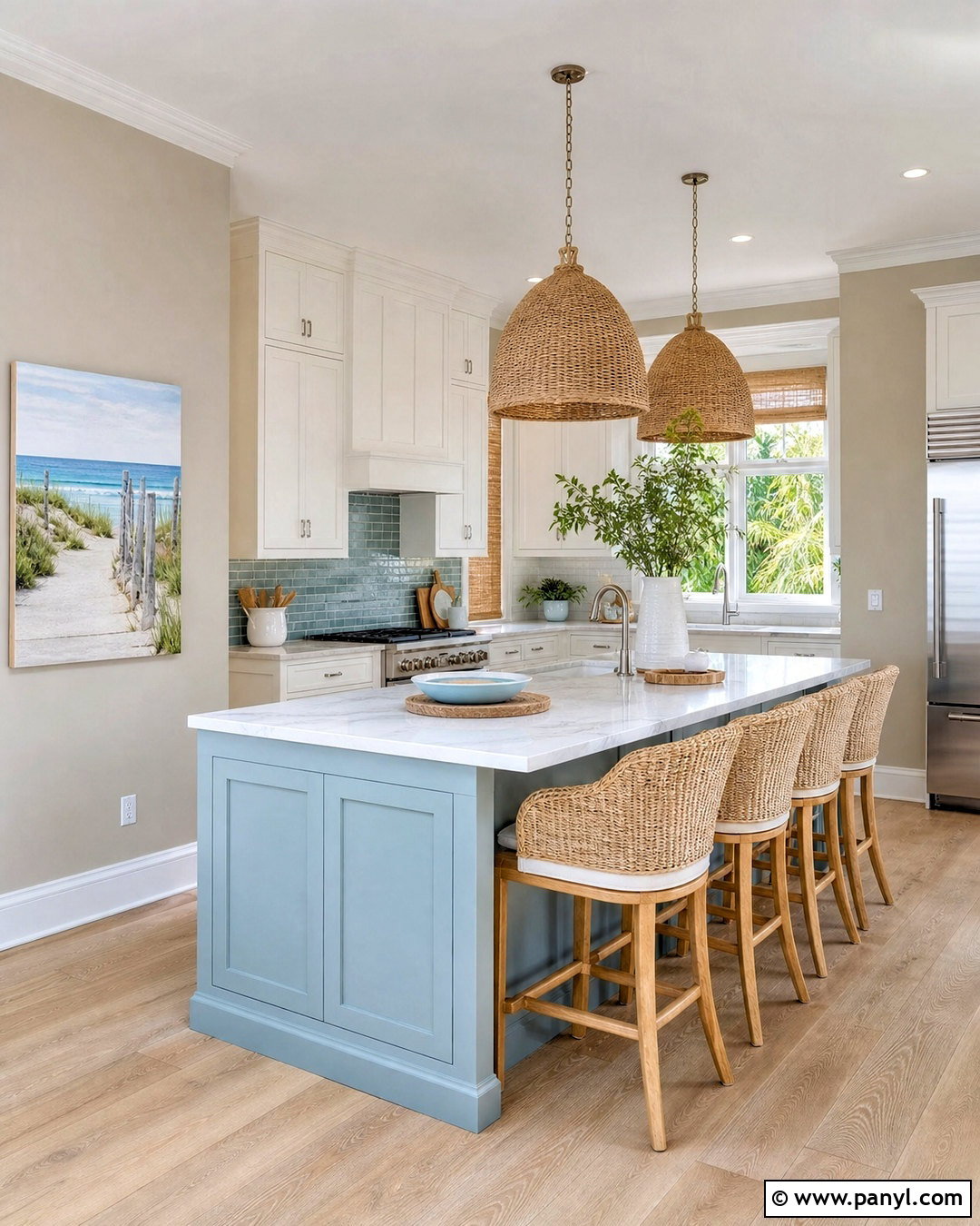 Coastal Kitchen With Taupe Walls - 20 taupe kitchen walls