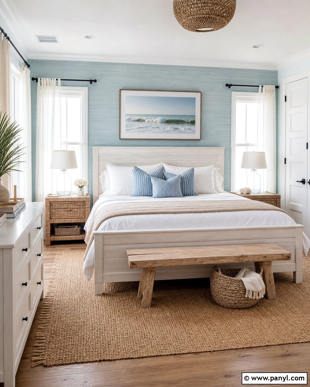 Coastal Light Blue Accent Wall - 35 light blue accent wall ideas