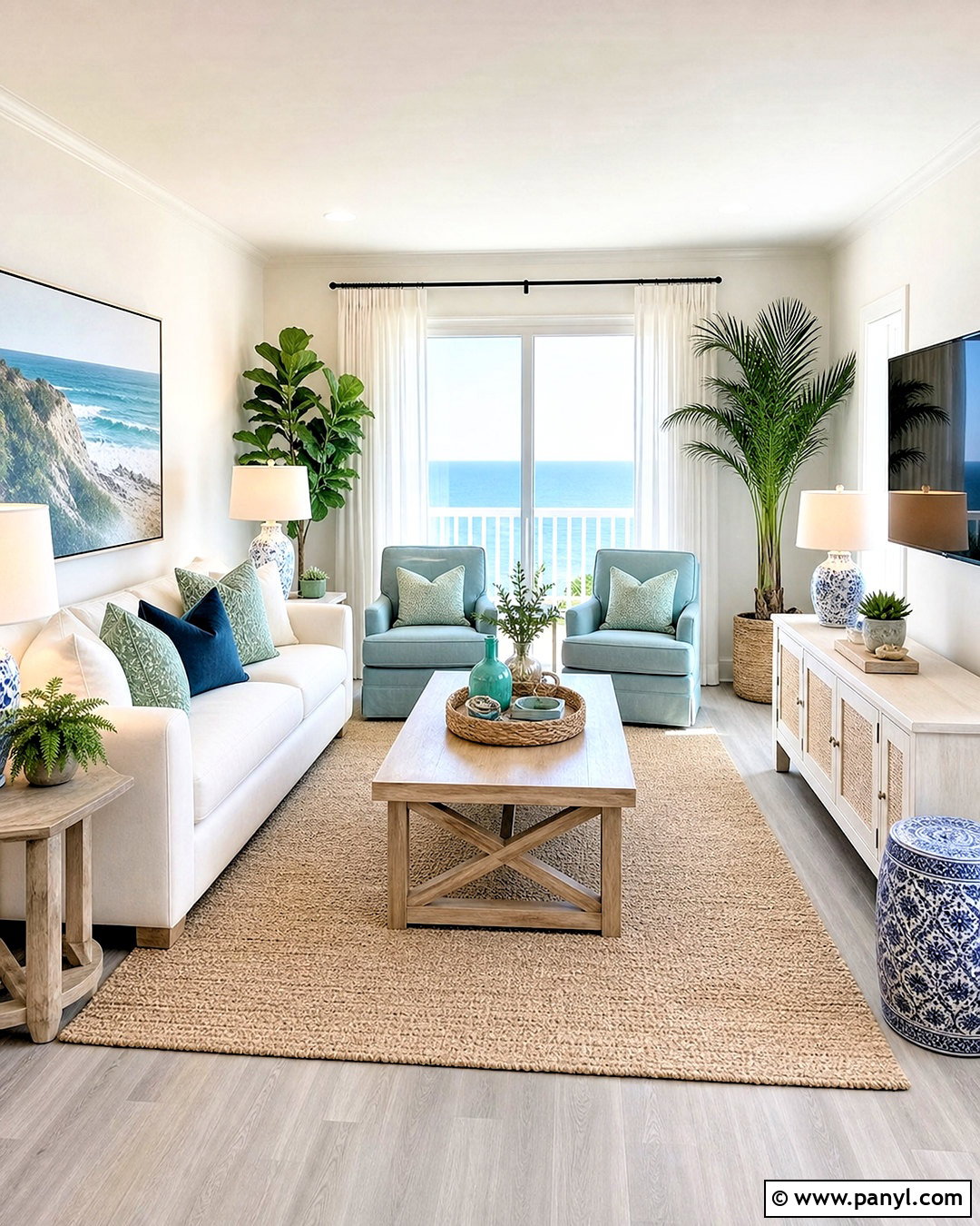 Coastal Light Gray Floor Living Room - 20 light gray floors living room ideas