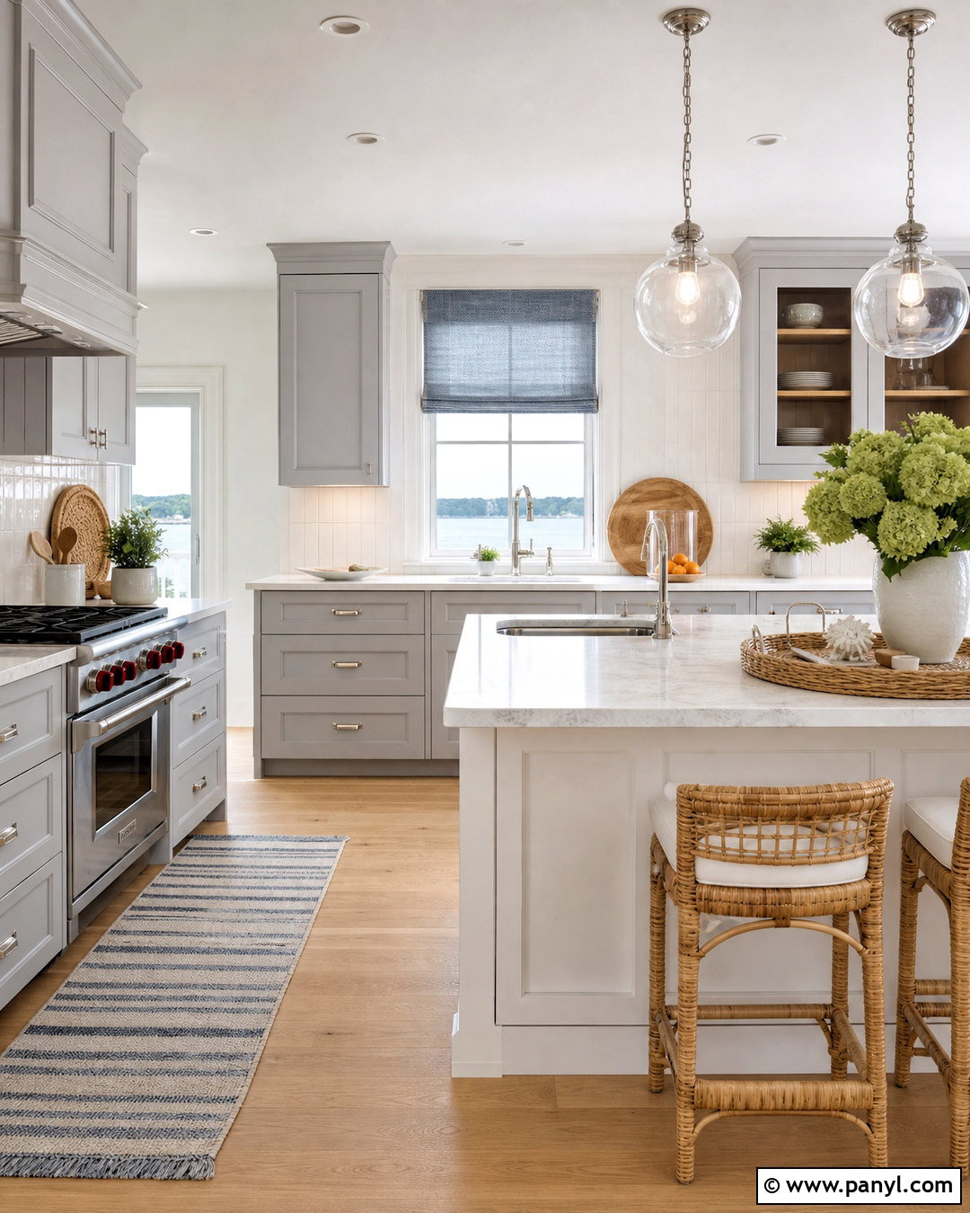 Coastal Light Grey And White Kitchen - 20 light grey and white kitchen ideas