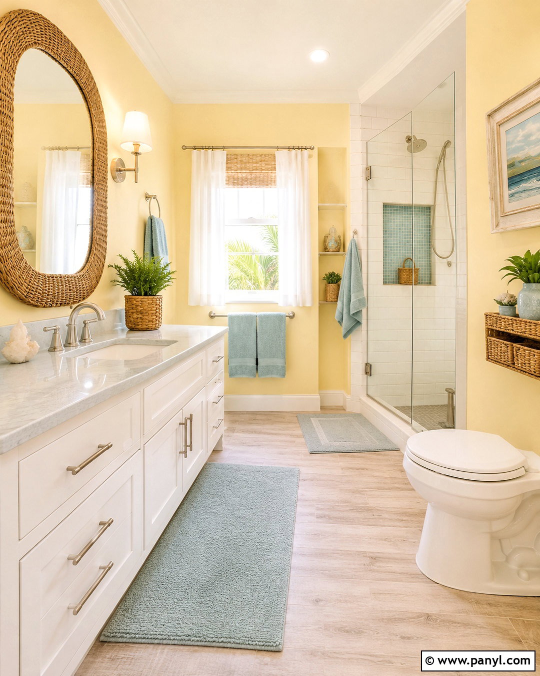 Coastal Light Yellow Bathroom - 20 light yellow bathroom ideas