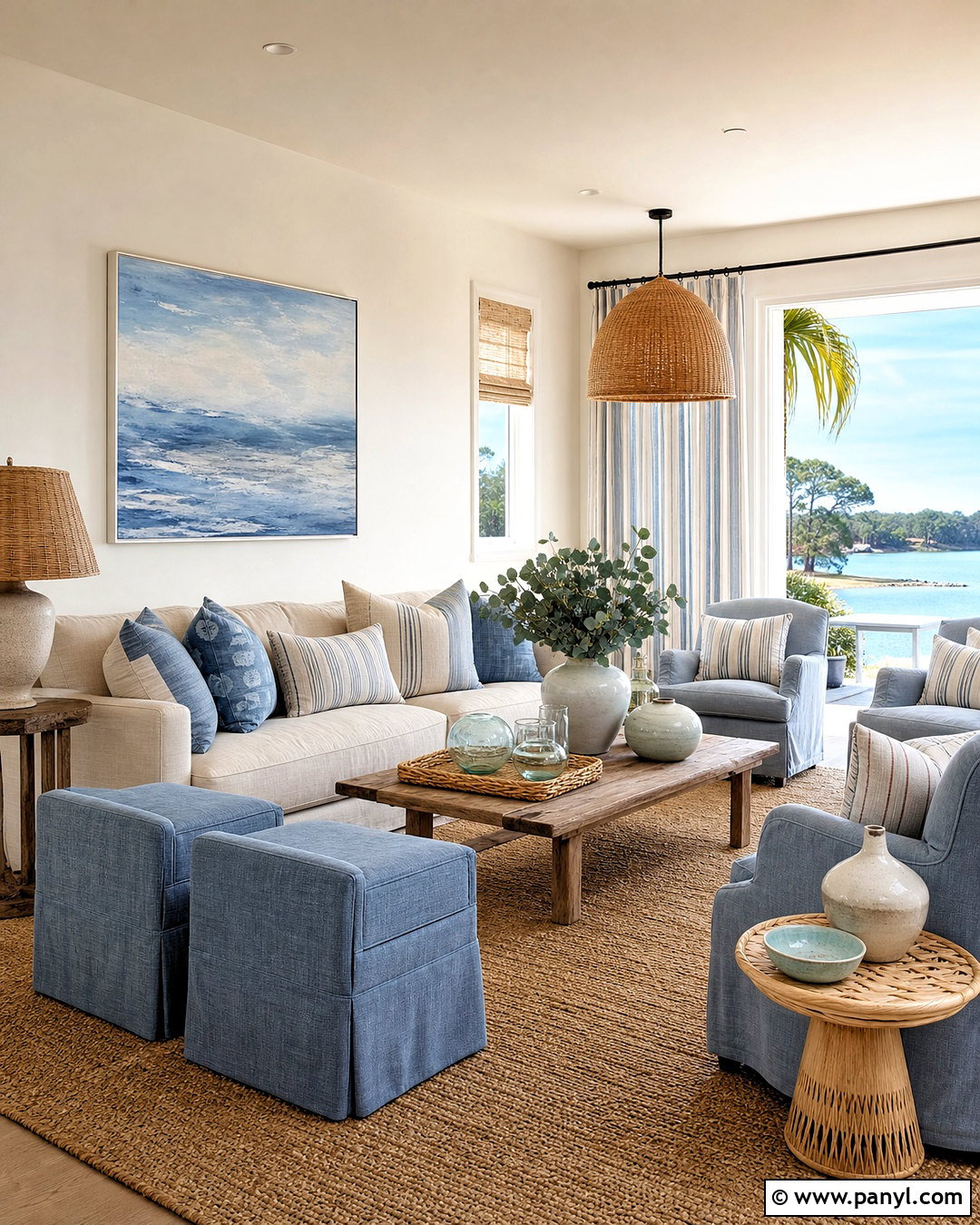 Coastal Living Room - 20 aesthetic living room ideas