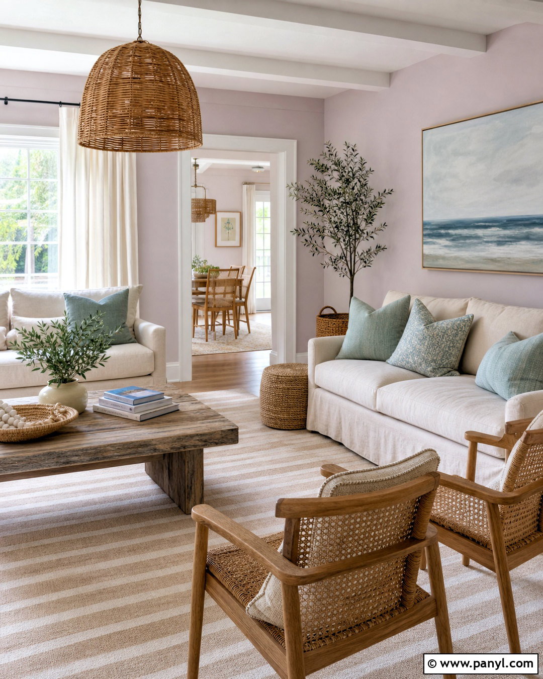 Coastal Mauve Living Room - 20 mauve living room ideas