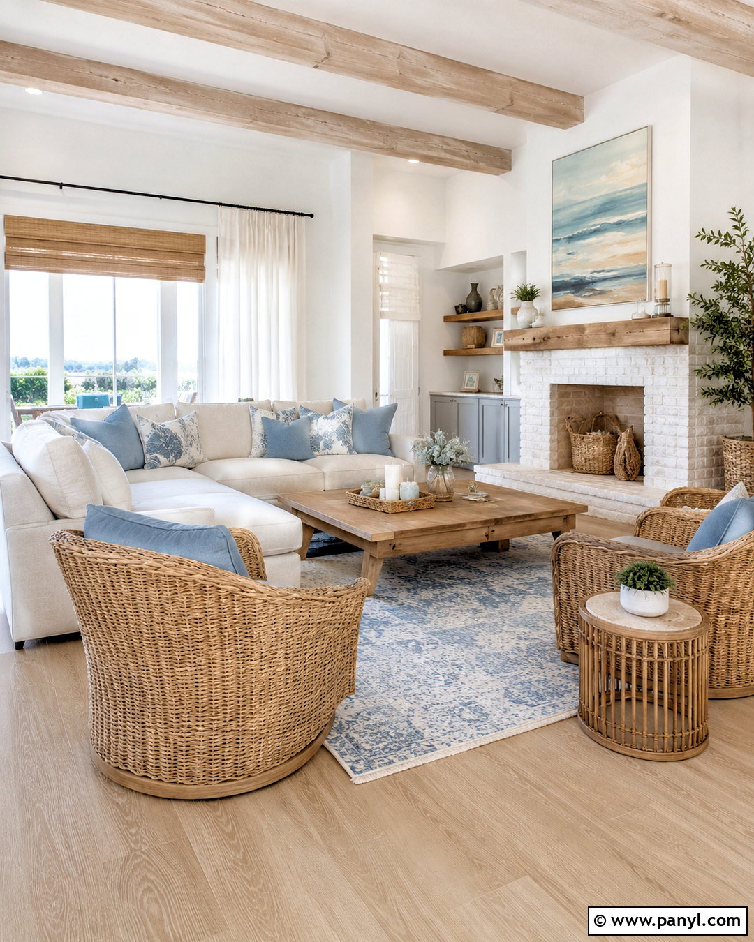 Coastal Modern Farmhouse Living Room - 20 modern farmhouse living room ideas