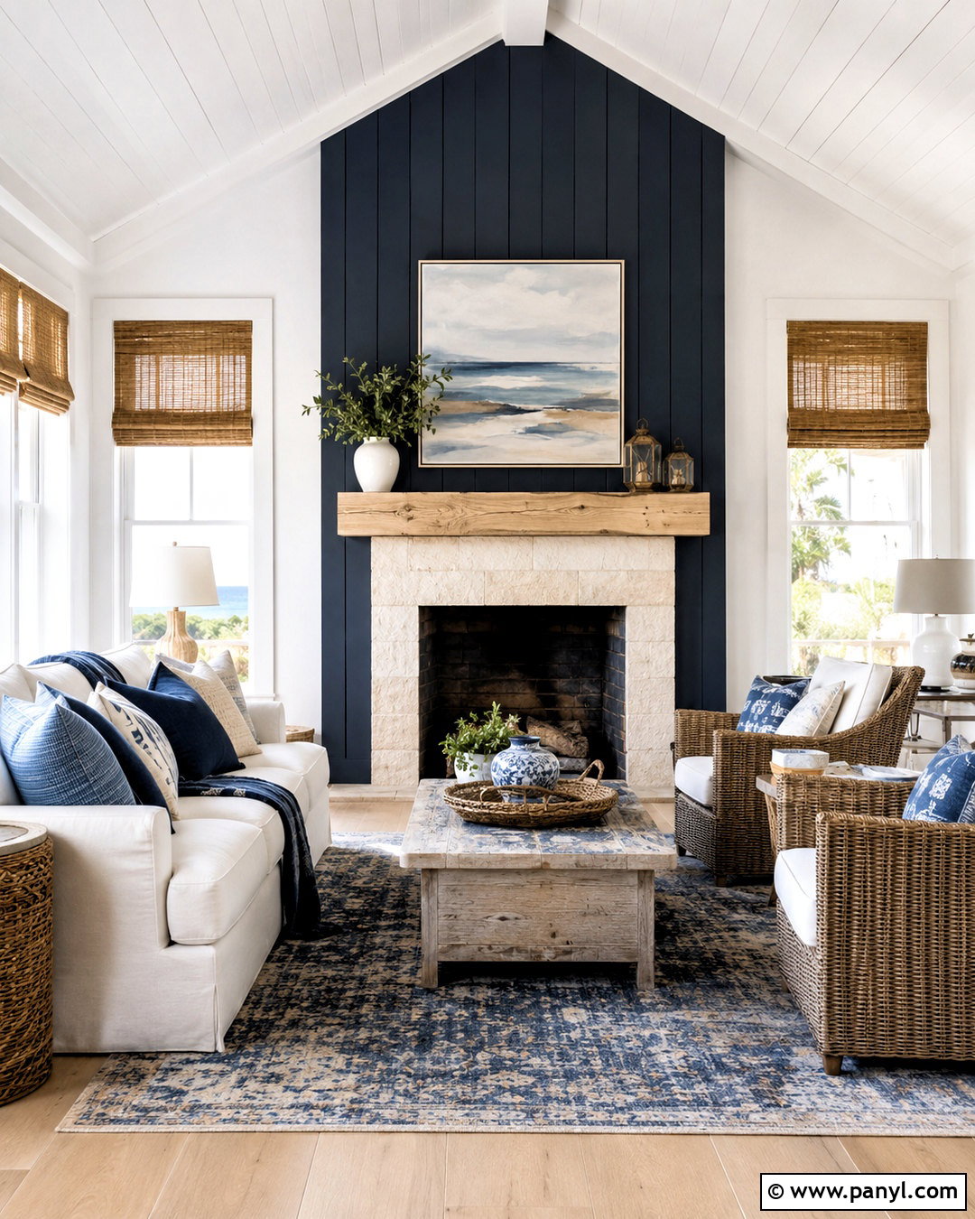 20 Navy Blue Fireplace Ideas for a Striking, Cozy Update