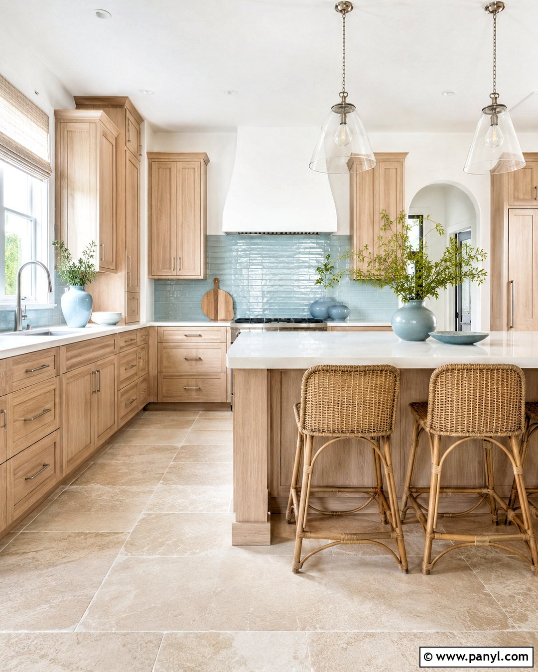 Coastal Oak Cabinet Kitchen - 20 oak cabinet kitchen ideas
