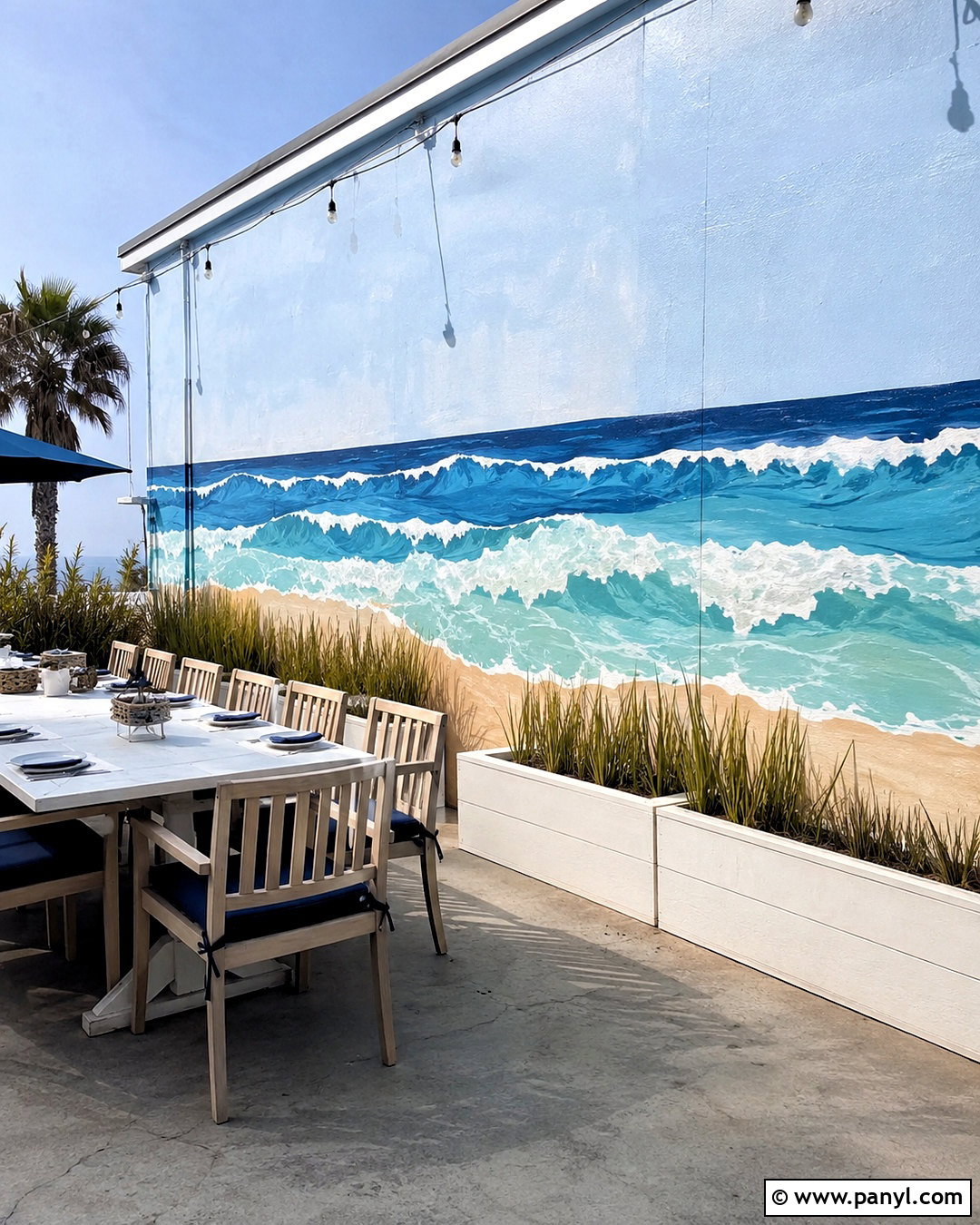 Coastal Outdoor Wall Painting - 20 outdoor wall painting ideas