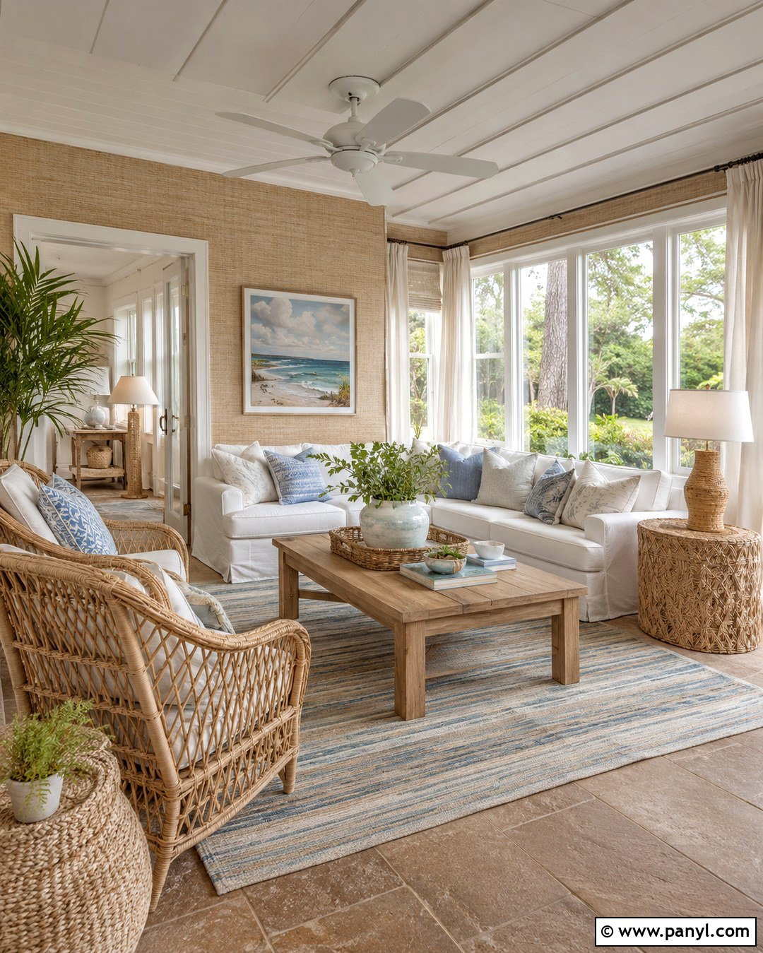 Coastal Path Sunroom - 20 Tan Wall Paint Colors