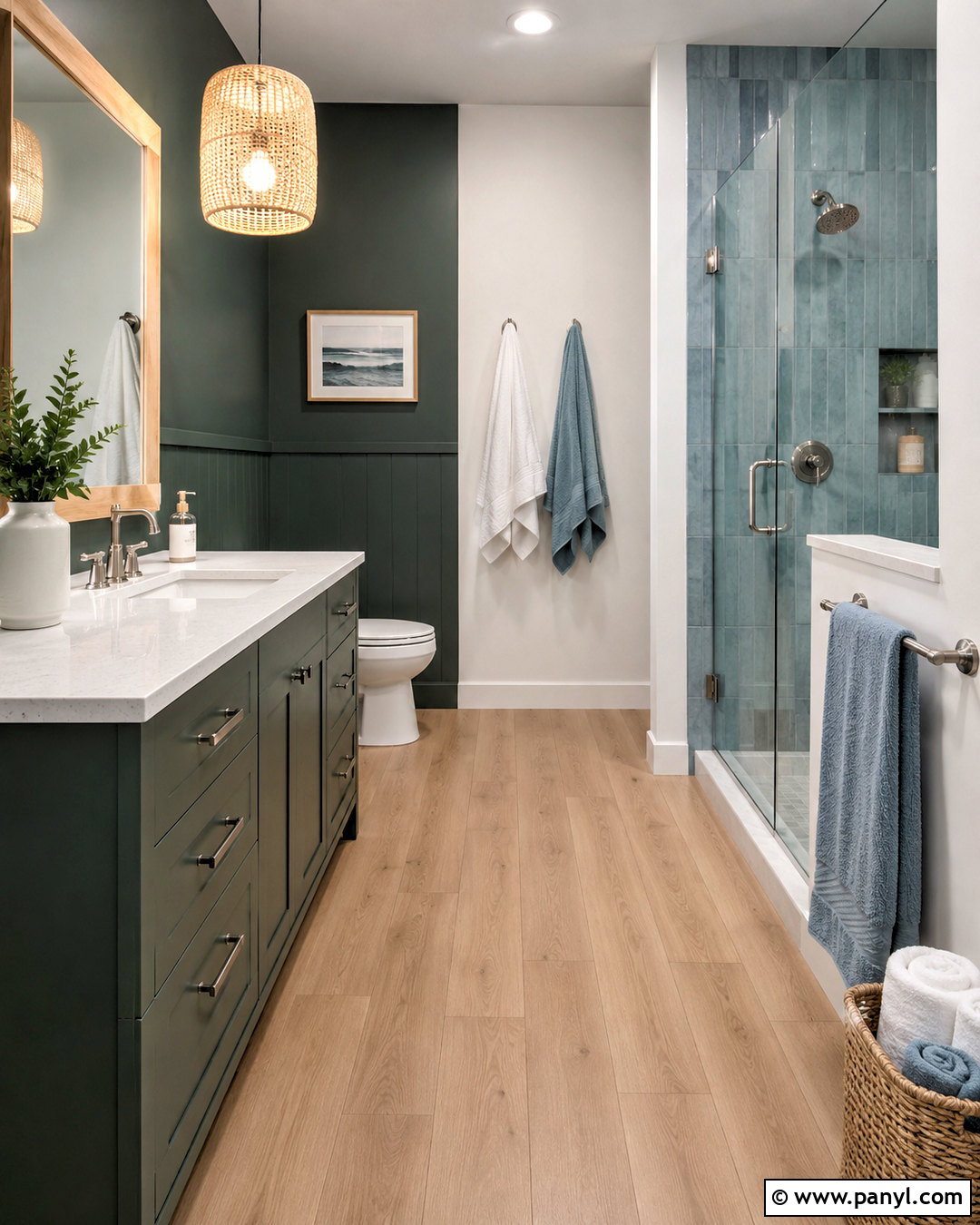 Coastal Pewter Green Bathroom - 20 pewter green bathroom ideas