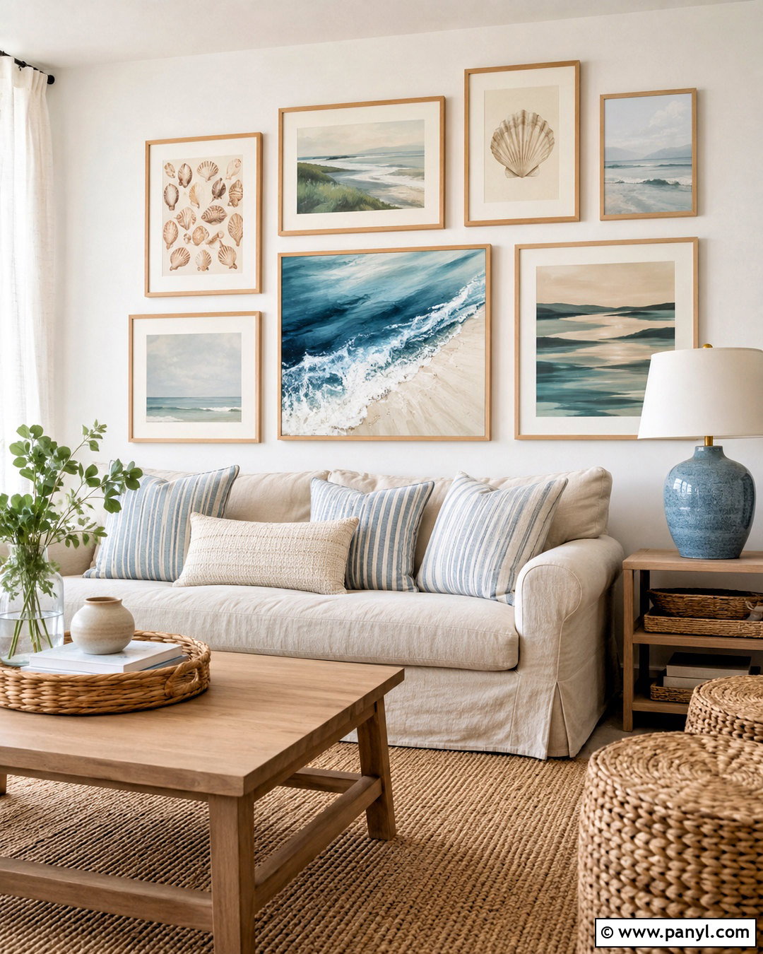 Coastal Poster Wall - 20 poster wall ideas aesthetic ideas