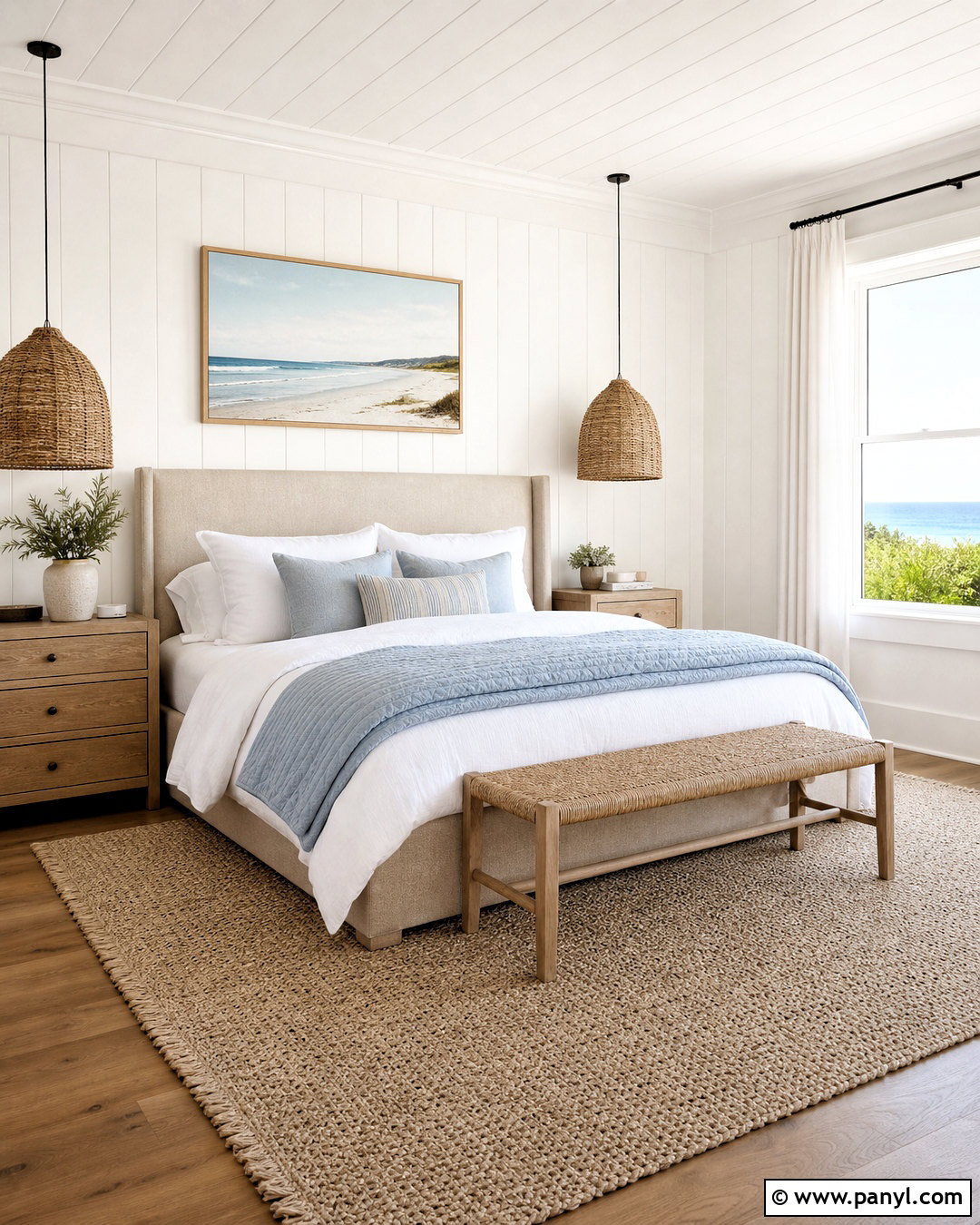 Coastal Primary Bedroom - 20 beach interior design coastal style ideas