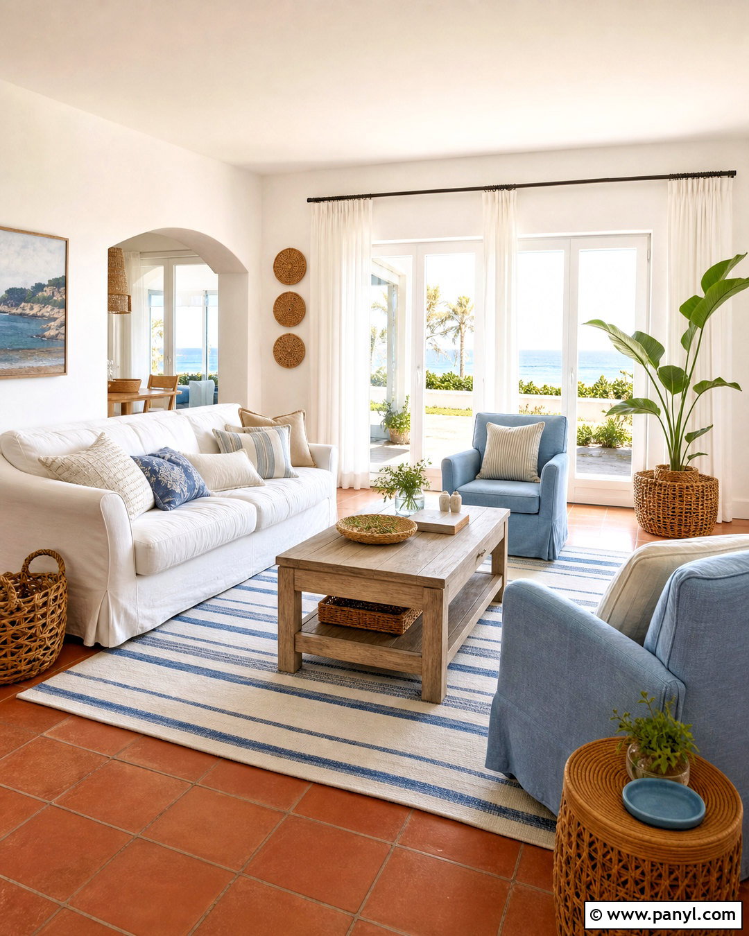 Coastal Red Floor Living Room - 20 red floor living room ideas