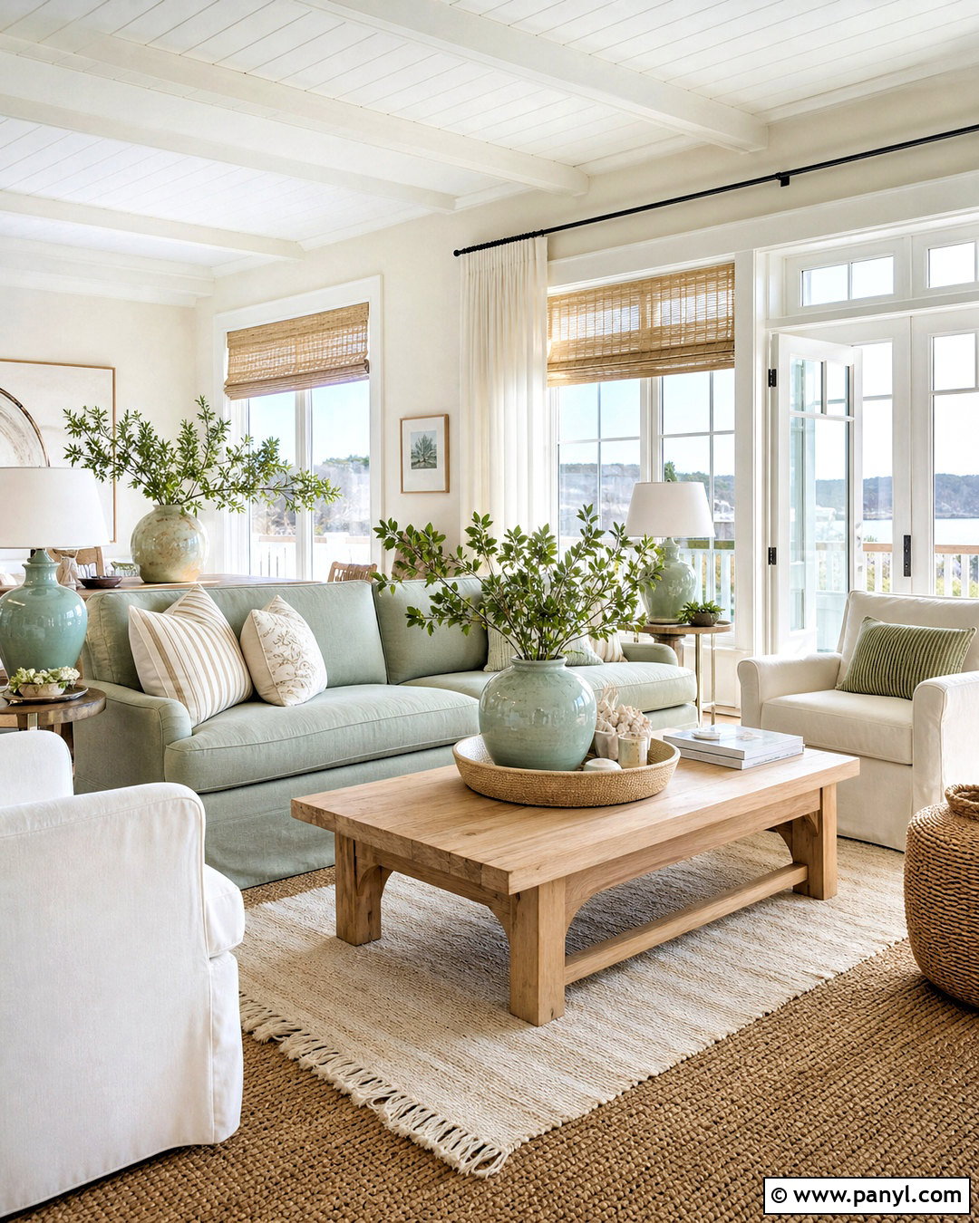 Coastal Sage Green And Cream Living Room - 20 sage green and cream living room ideas