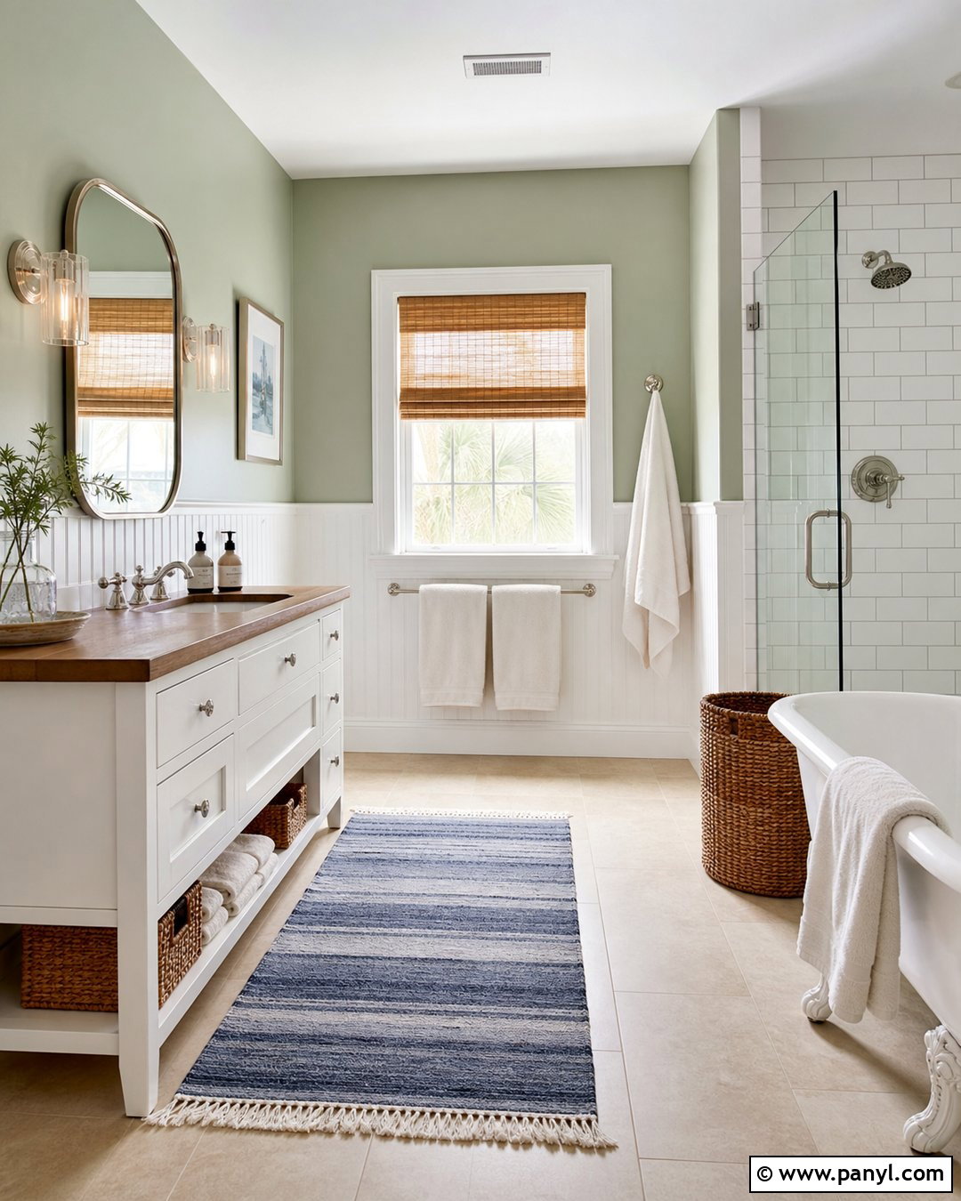 35 Sage Green Bathroom Walls for a Serene Spa-Like Retreat