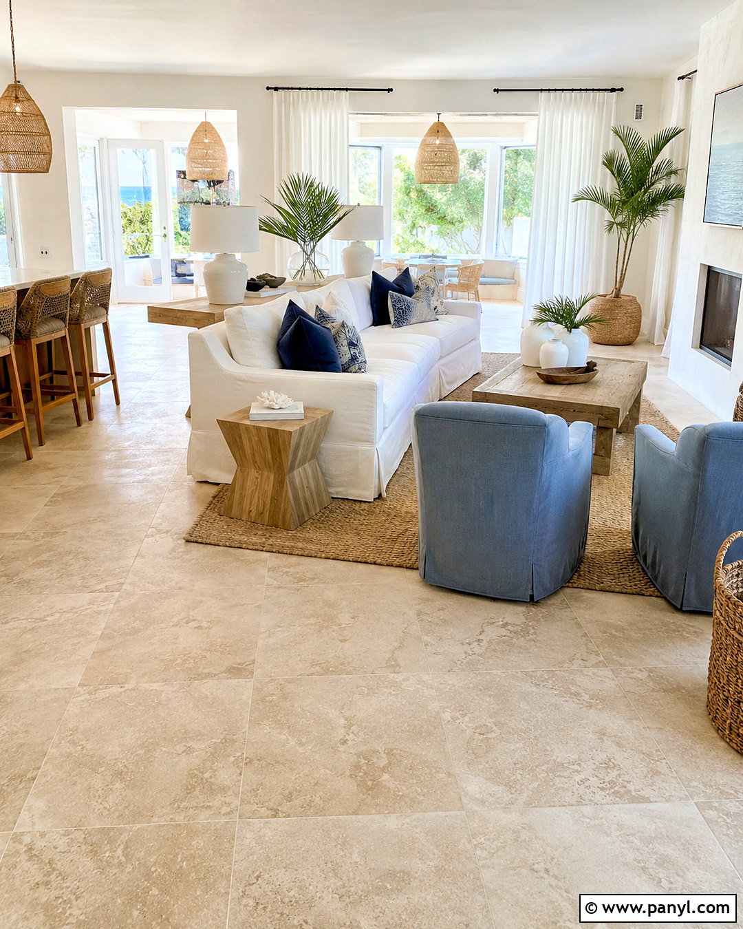 Coastal Sand Ceramic Floor Tiles - 20 ceramic floor tiles living room ideas