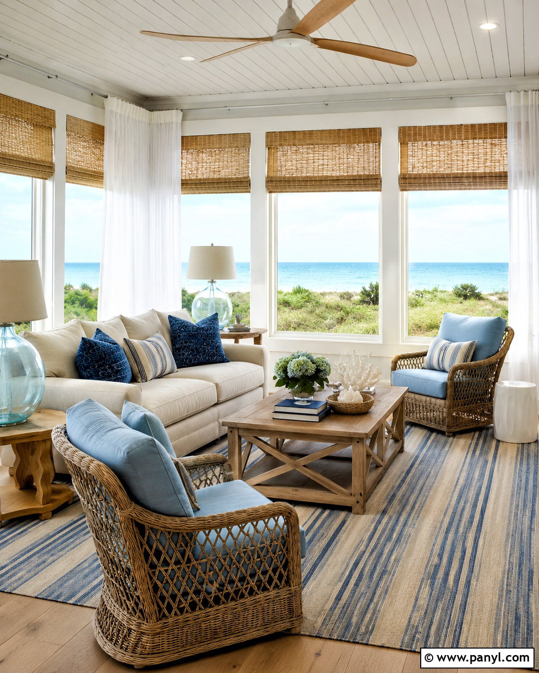 Coastal Sunroom Decor - 20 cozy sunroom decorating ideas