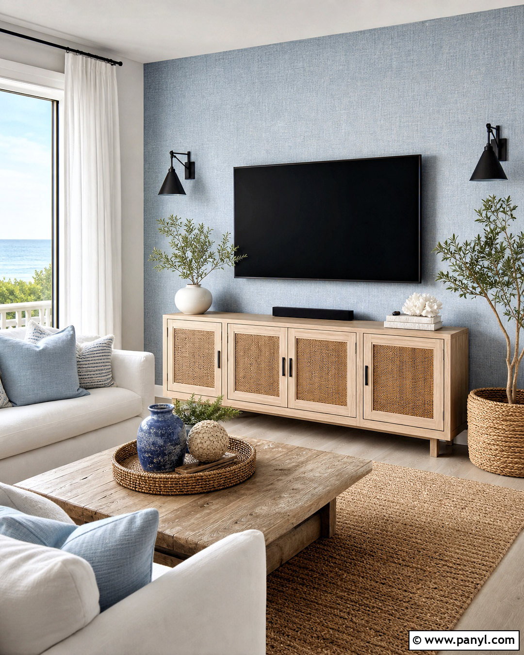 Coastal TV Wall Wallpaper - 20 tv wall wallpaper ideas