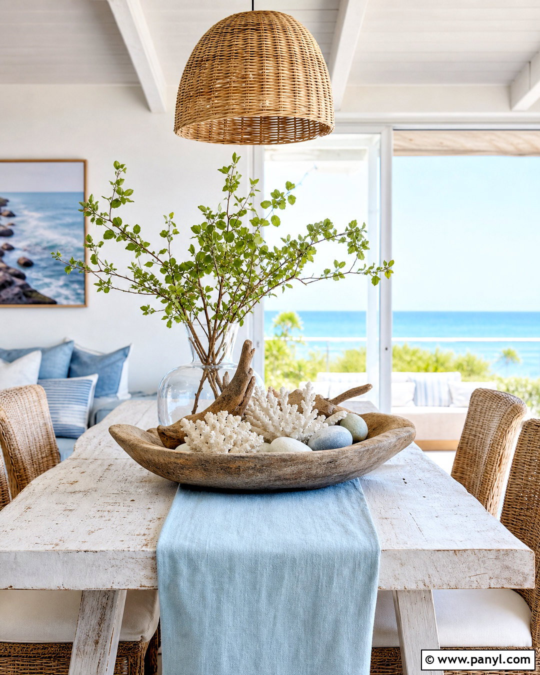 Coastal Table Centerpiece - 20 table centerpieces for home ideas
