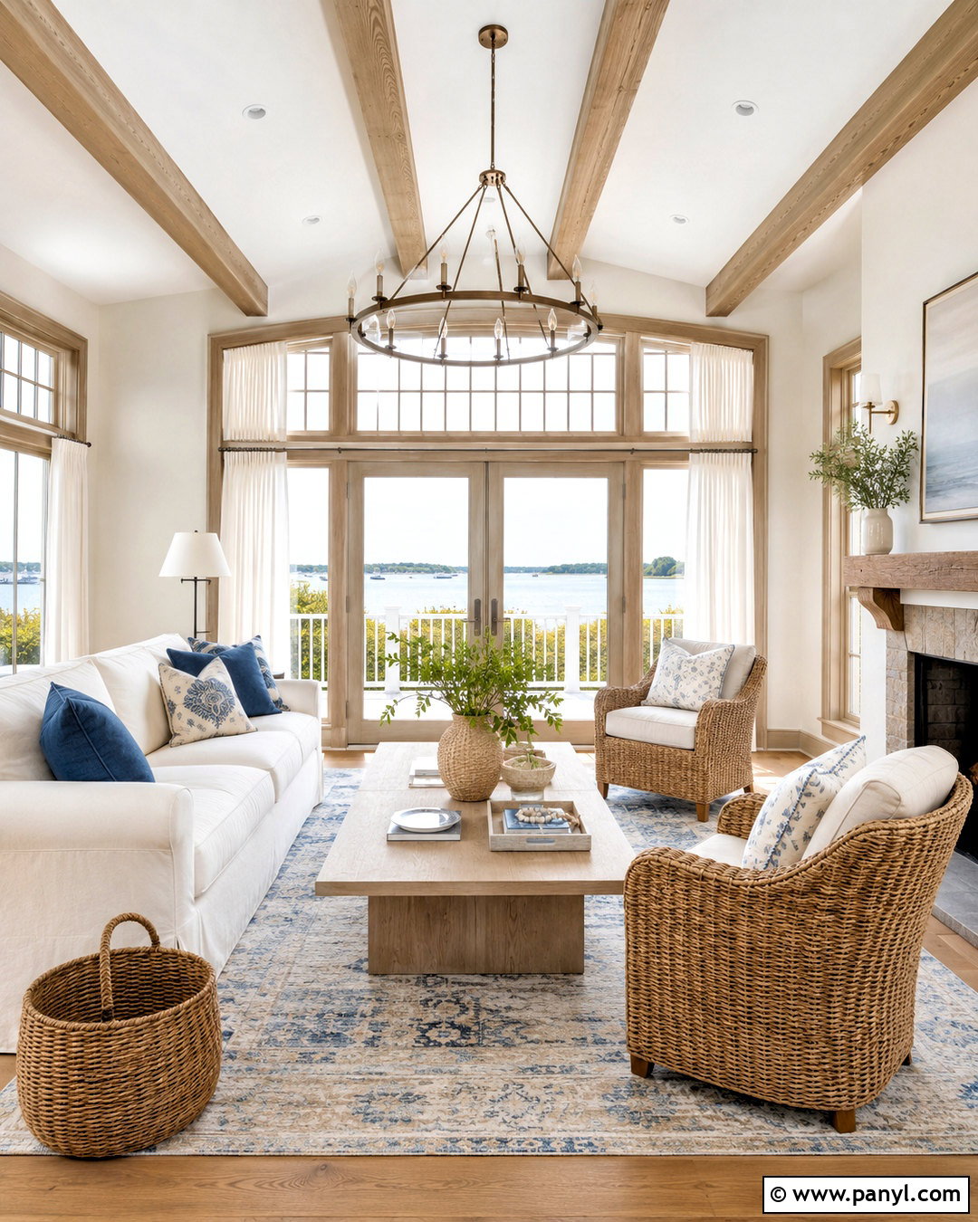 Coastal Taupe Trim White Walls - 35 Taupe Trim White Walls