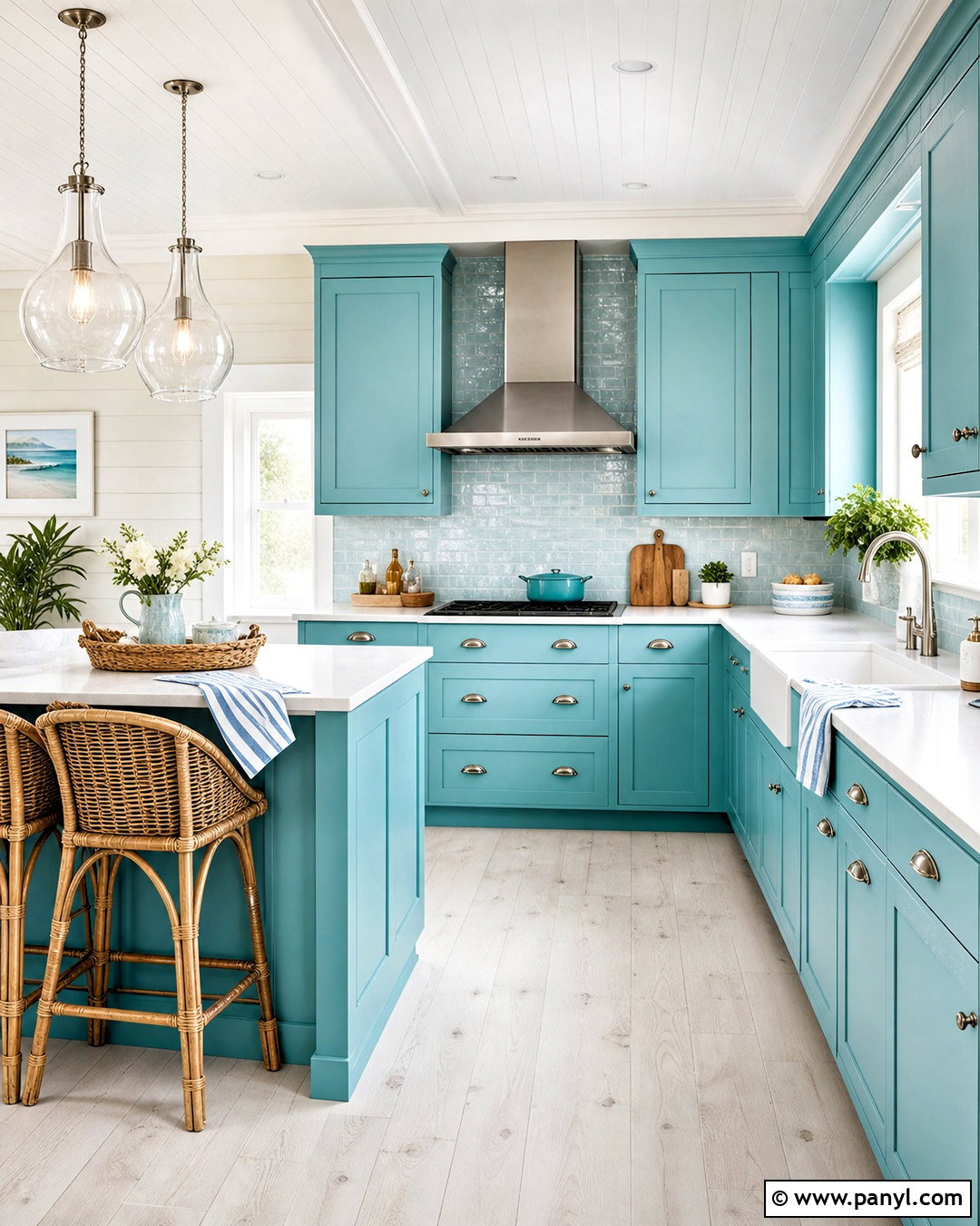 Coastal Turquoise Kitchen - 20 turquoise kitchen ideas