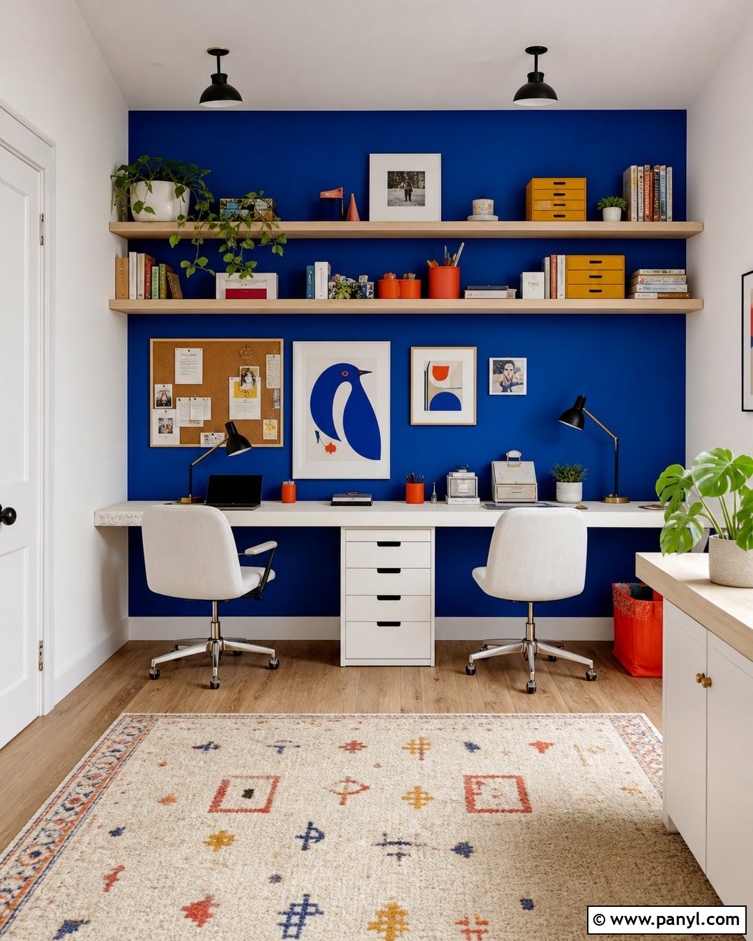 Cobalt Blue Accent Wall - 20 Accent Wall Color For White Room Ideas