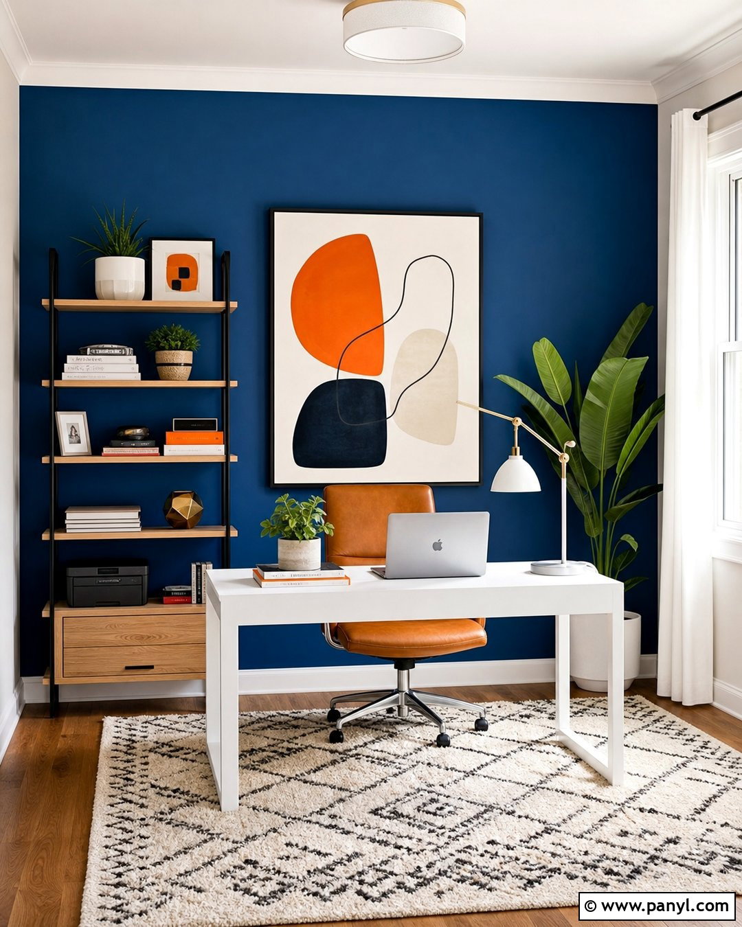 Cobalt Blue Accent Wall - 35 accent wall color ideas