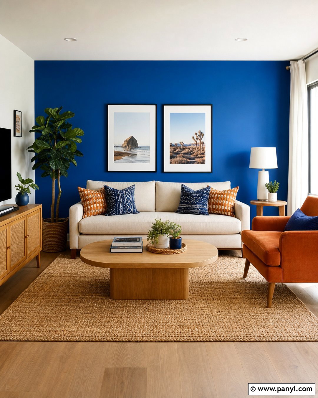 Cobalt Blue Accent Wall - 50 blue walls