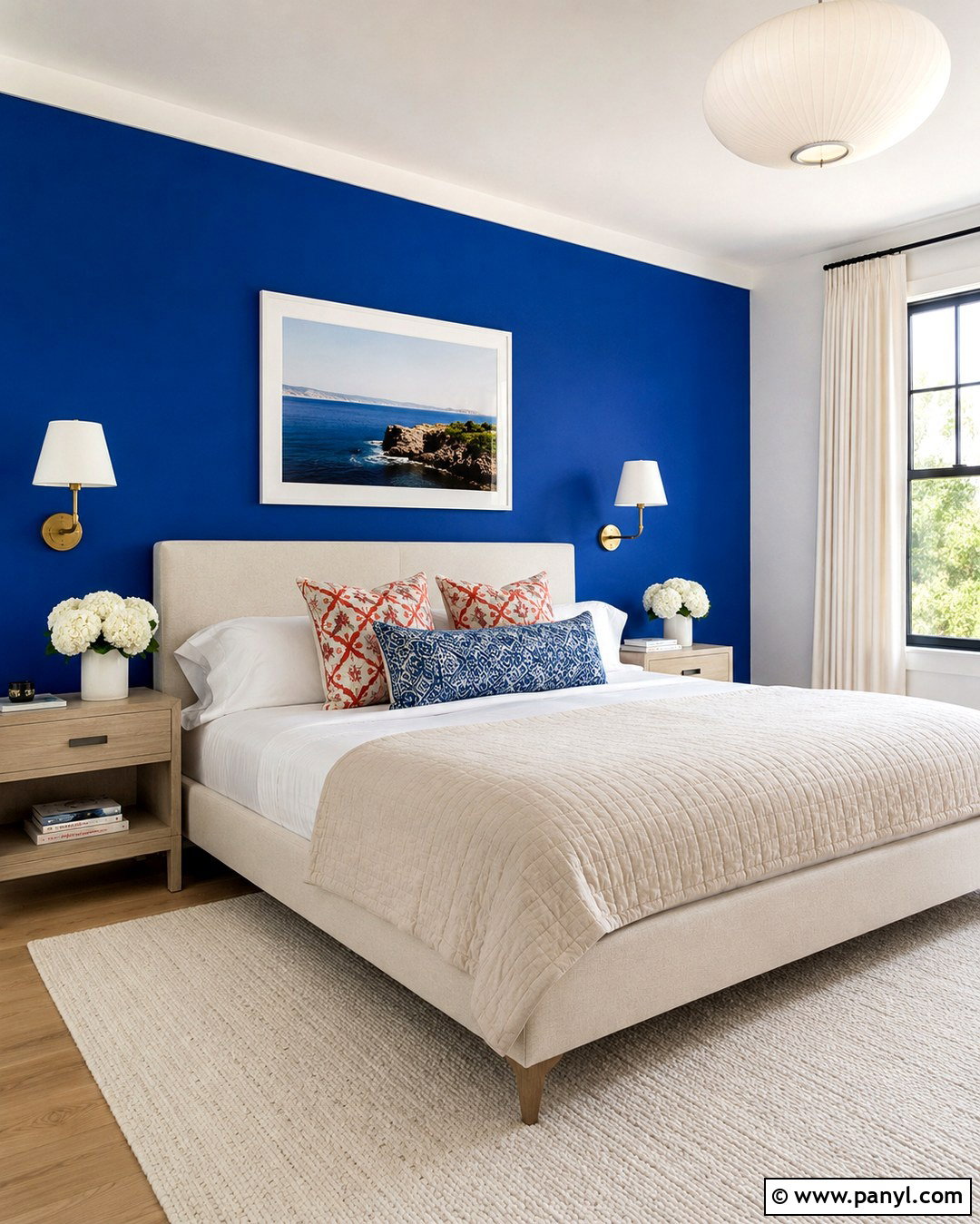Cobalt Blue Accent Wall Bedroom - 20 Cobalt Blue Accent Wall Ideas