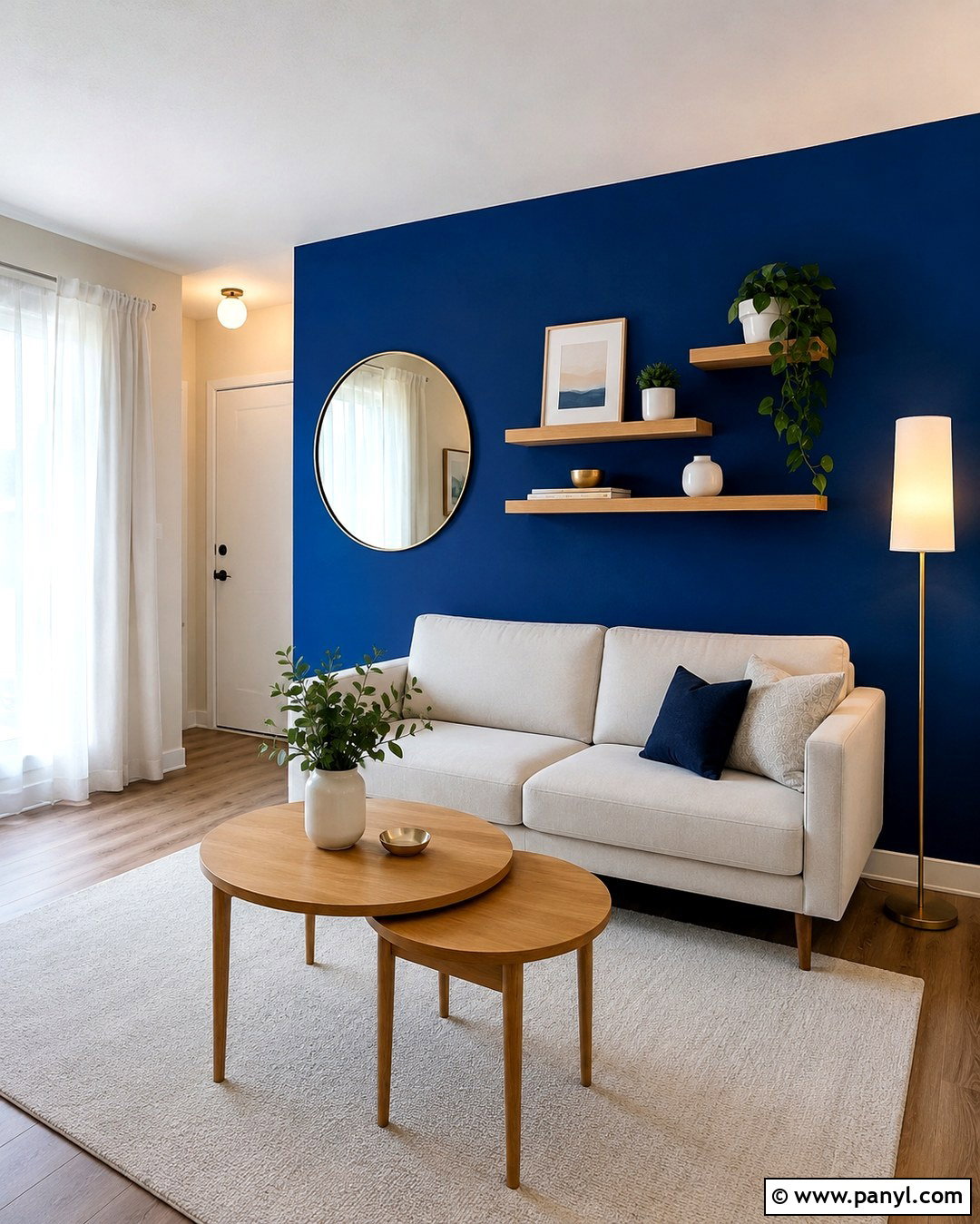 Cobalt Blue Accent Wall Small Apartment - 20 Cobalt Blue Accent Wall Ideas