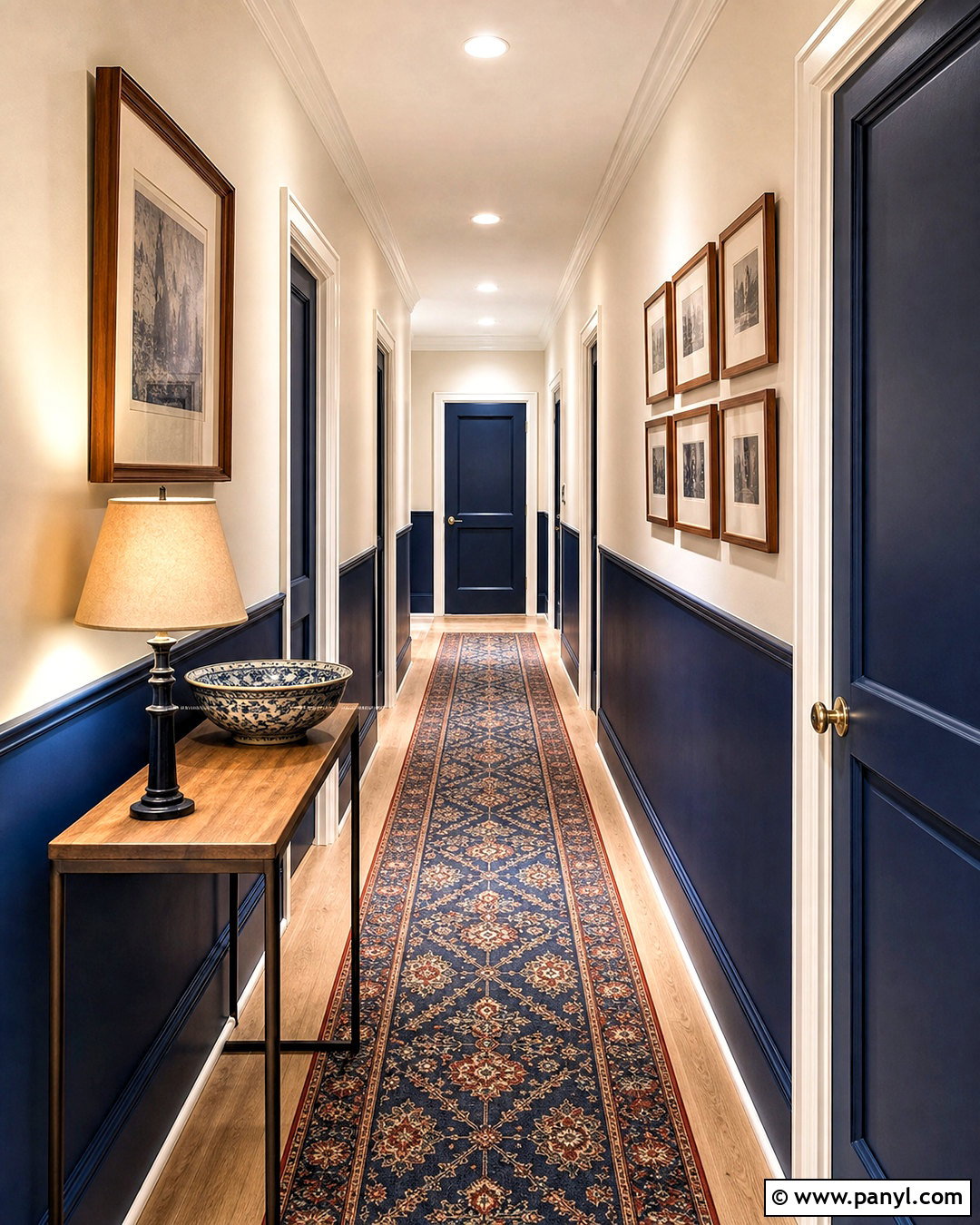 Cobalt Blue And Cream Two Color Walls - 20 two color wall ideas paint ideas