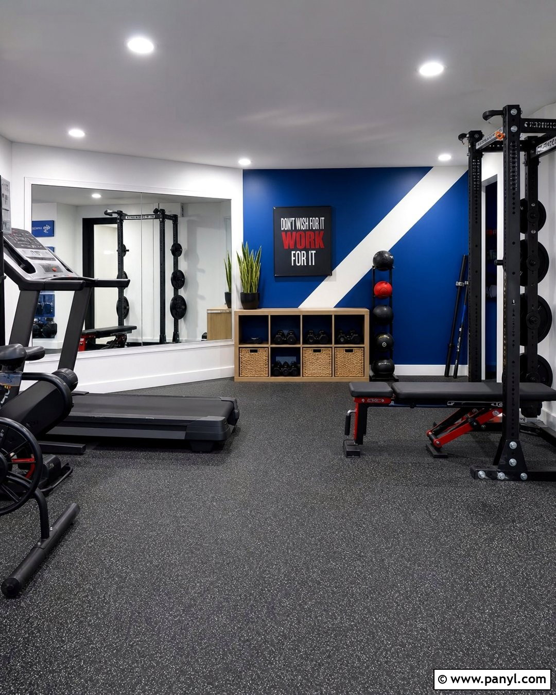 Cobalt Blue Basement Gym Walls - 20 Basement Gym Wall Colors