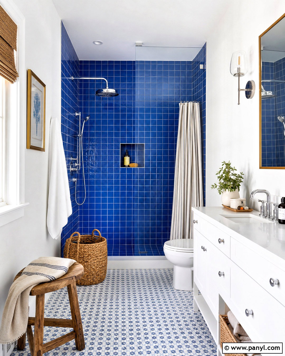 Cobalt Blue Bathroom - 20 bathroom colour ideas