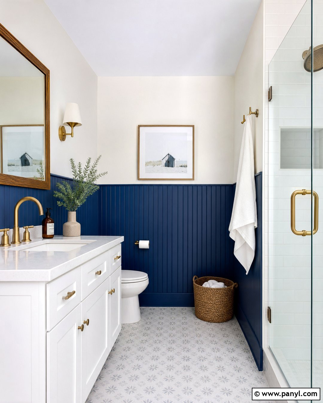 Cobalt Blue Bathroom Paneling - 20 Cobalt Blue Interior Paint Ideas