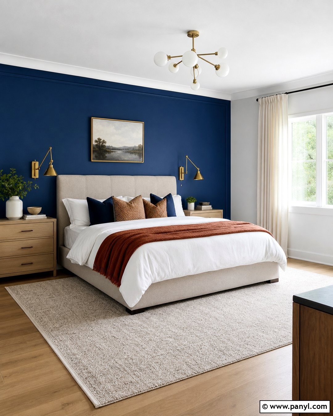 Cobalt Blue Bedroom Accent Wall - 20 Cobalt Blue Interior Paint Ideas
