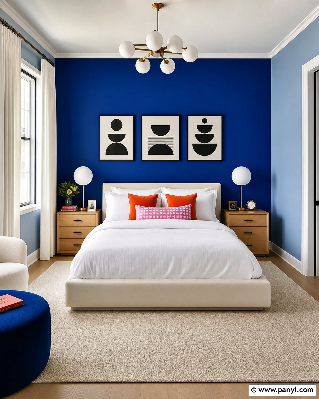 Cobalt Blue Bedroom - 30 blue wall colors bedroom ideas