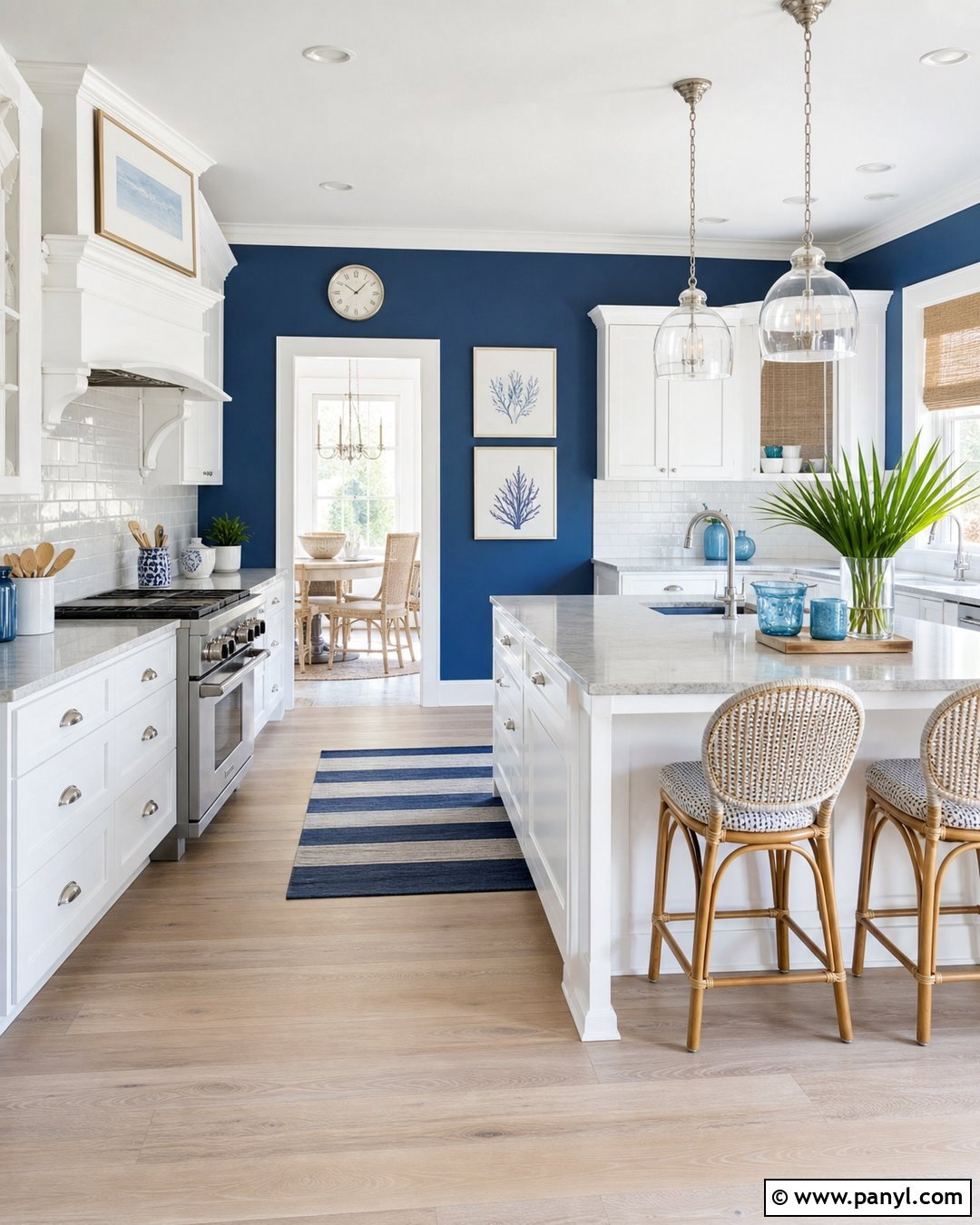 Cobalt Blue Coastal Kitchen Walls - 20 cobalt blue kitchen walls